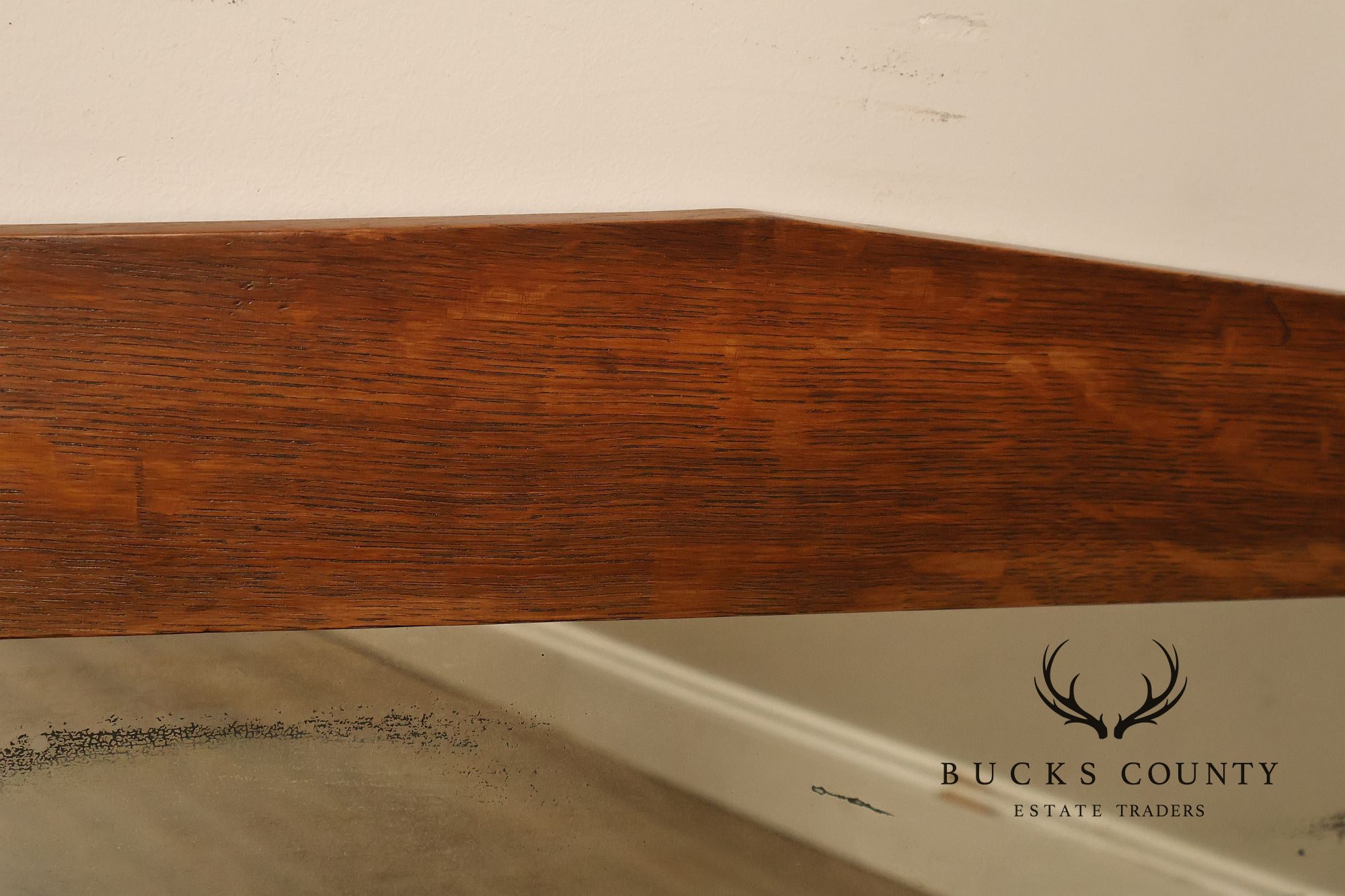 Gustav Stickley Antique Mission Oak Wall Mirror With Coat Hooks #66