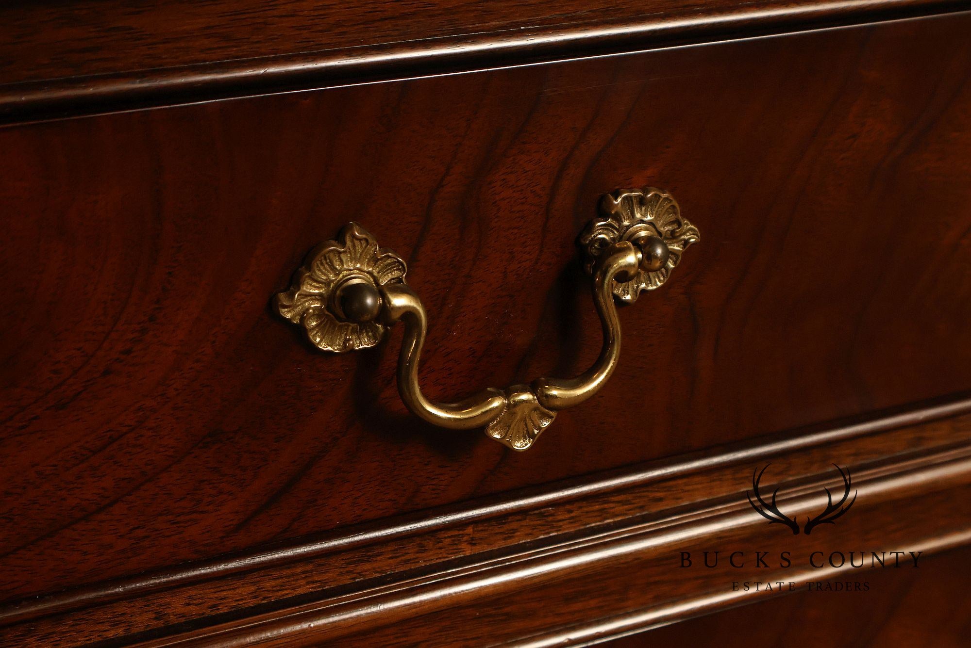 Stickley Georgian Style Mahogany Bookcase Breakfront