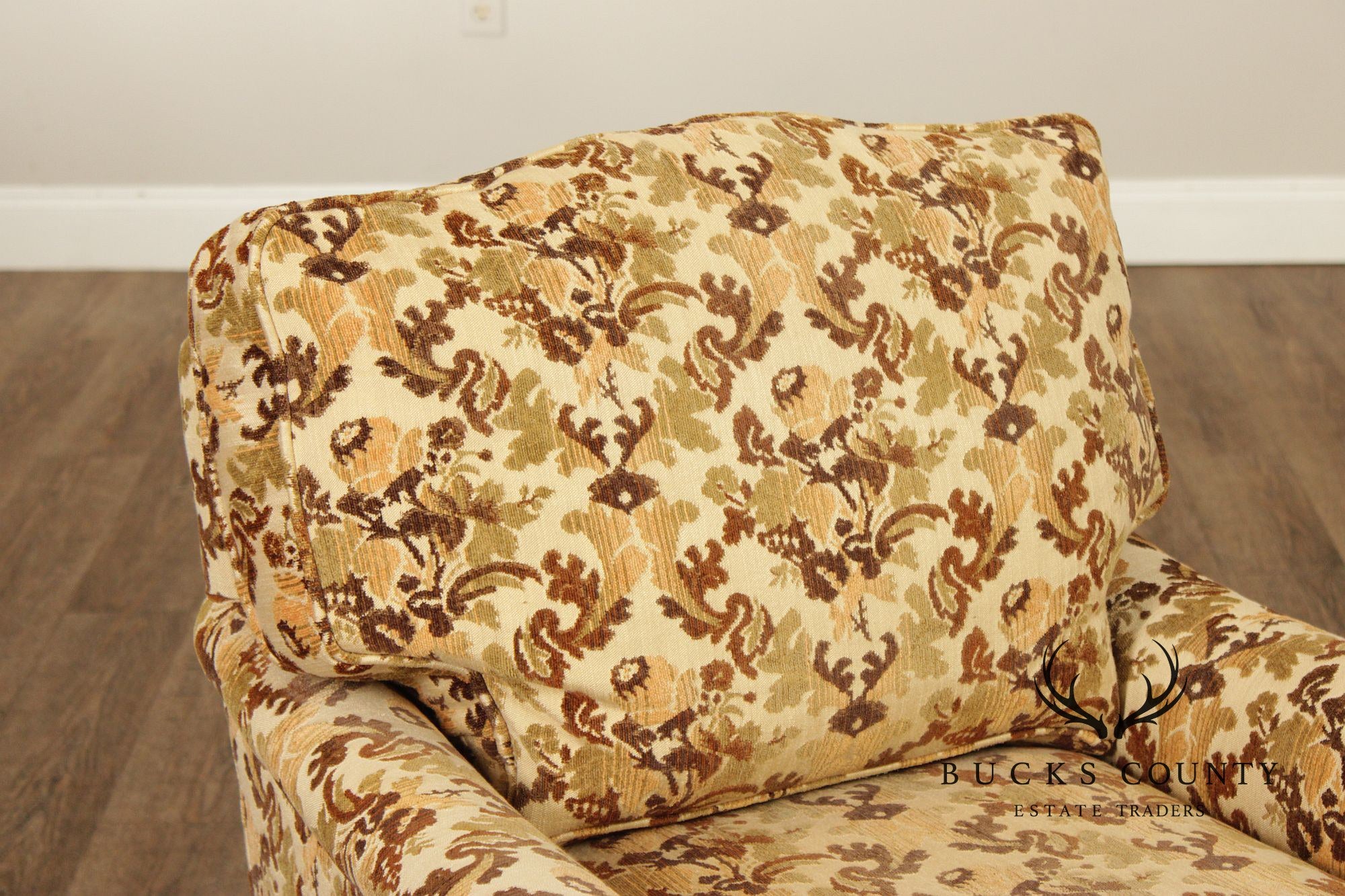 Sherrill Furniture Pair of Swivel Rocking Armchairs & Ottoman