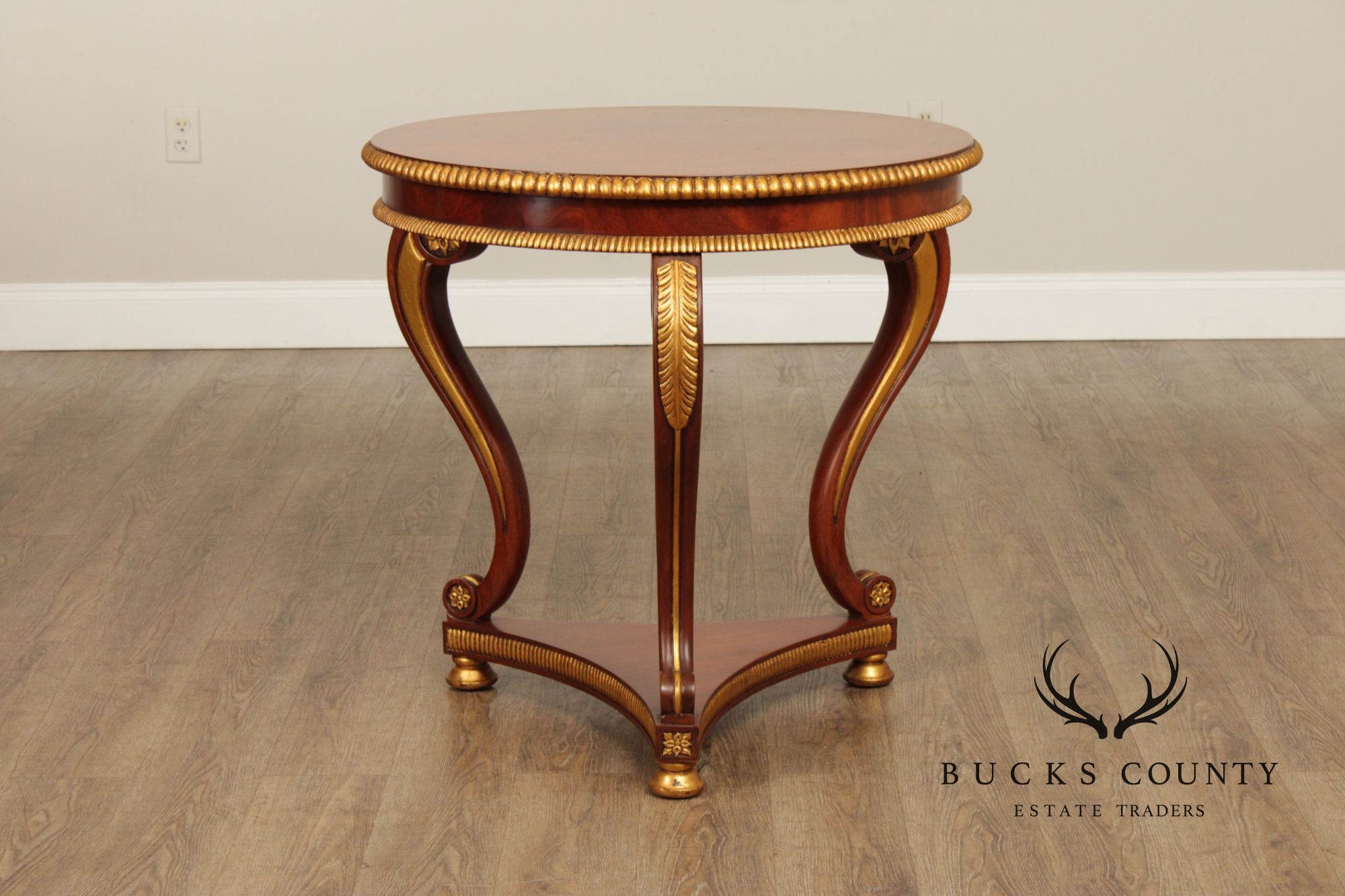 Regency Style Partial Gilt Mahogany Center Table