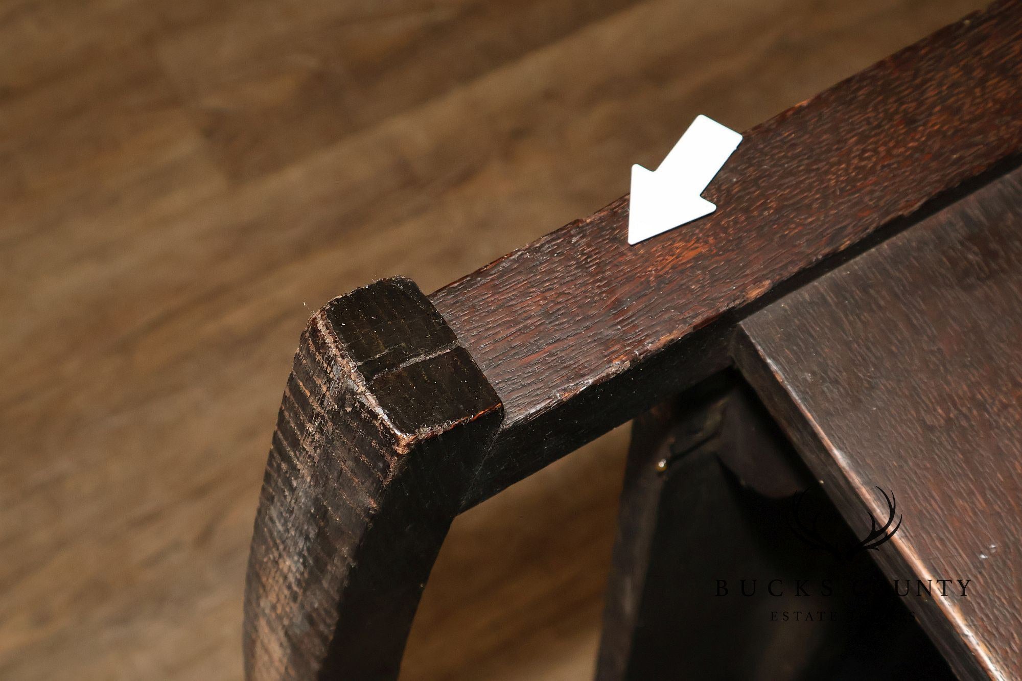 Gustav Stickley Antique Mission Oak Slatted Rocker Model No. 323