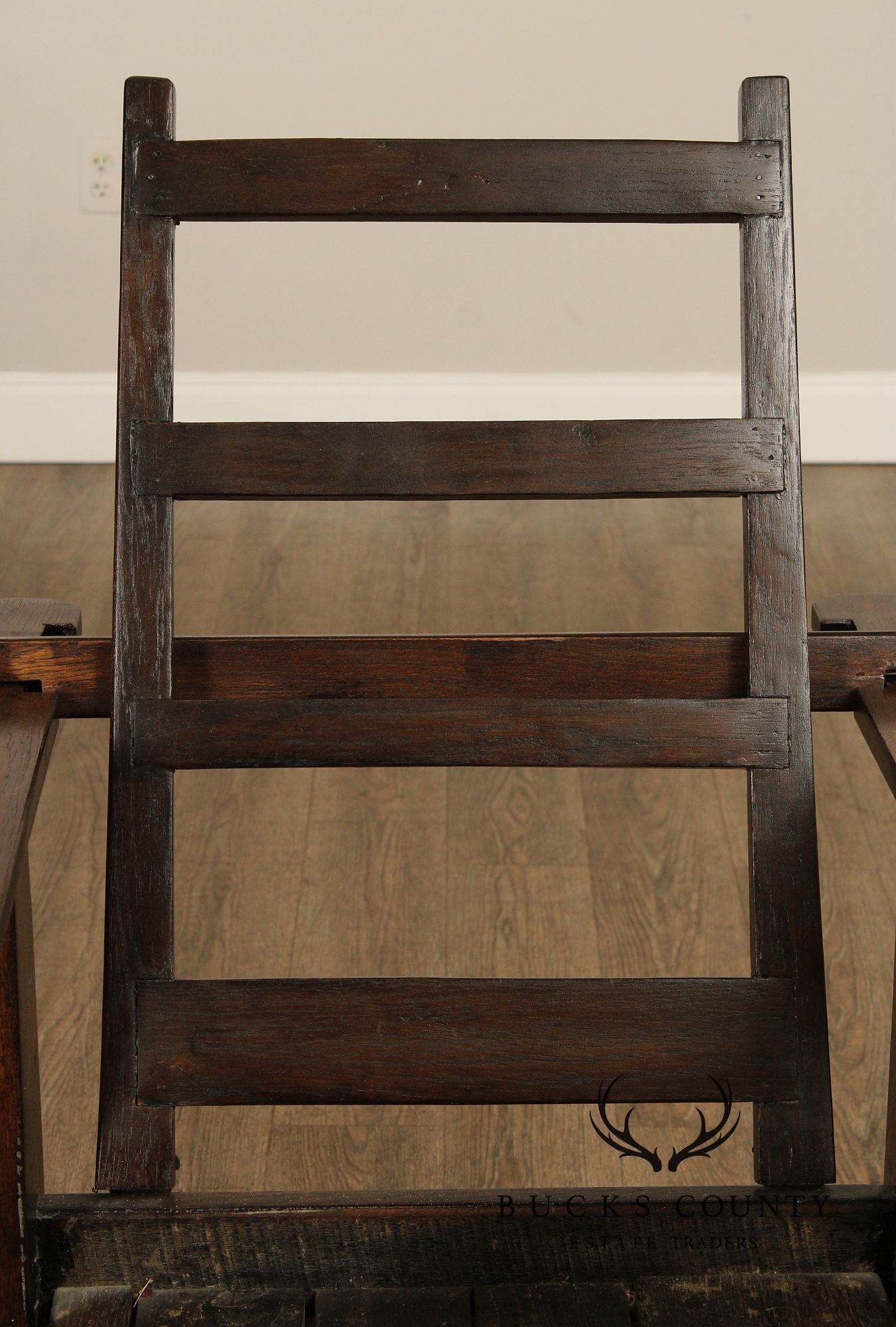 Antique Mission Oak and Leather Morris Chair