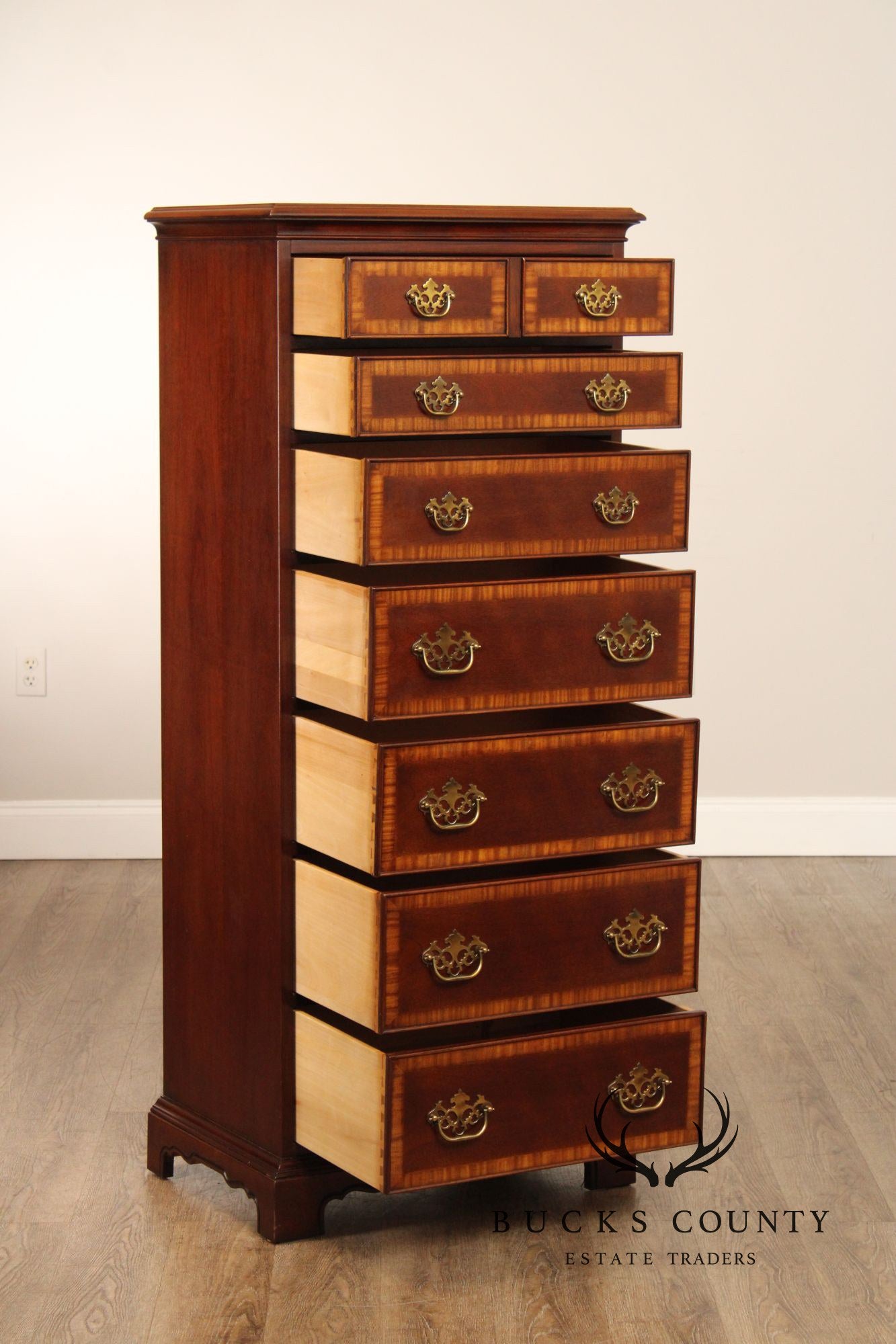 Drexel 18th Century Collection Mahogany Lingerie Chest