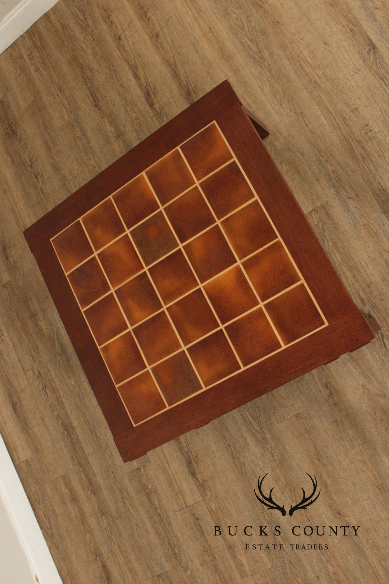 Stickley Mission Collection Oak Tile Top Cocktail Table