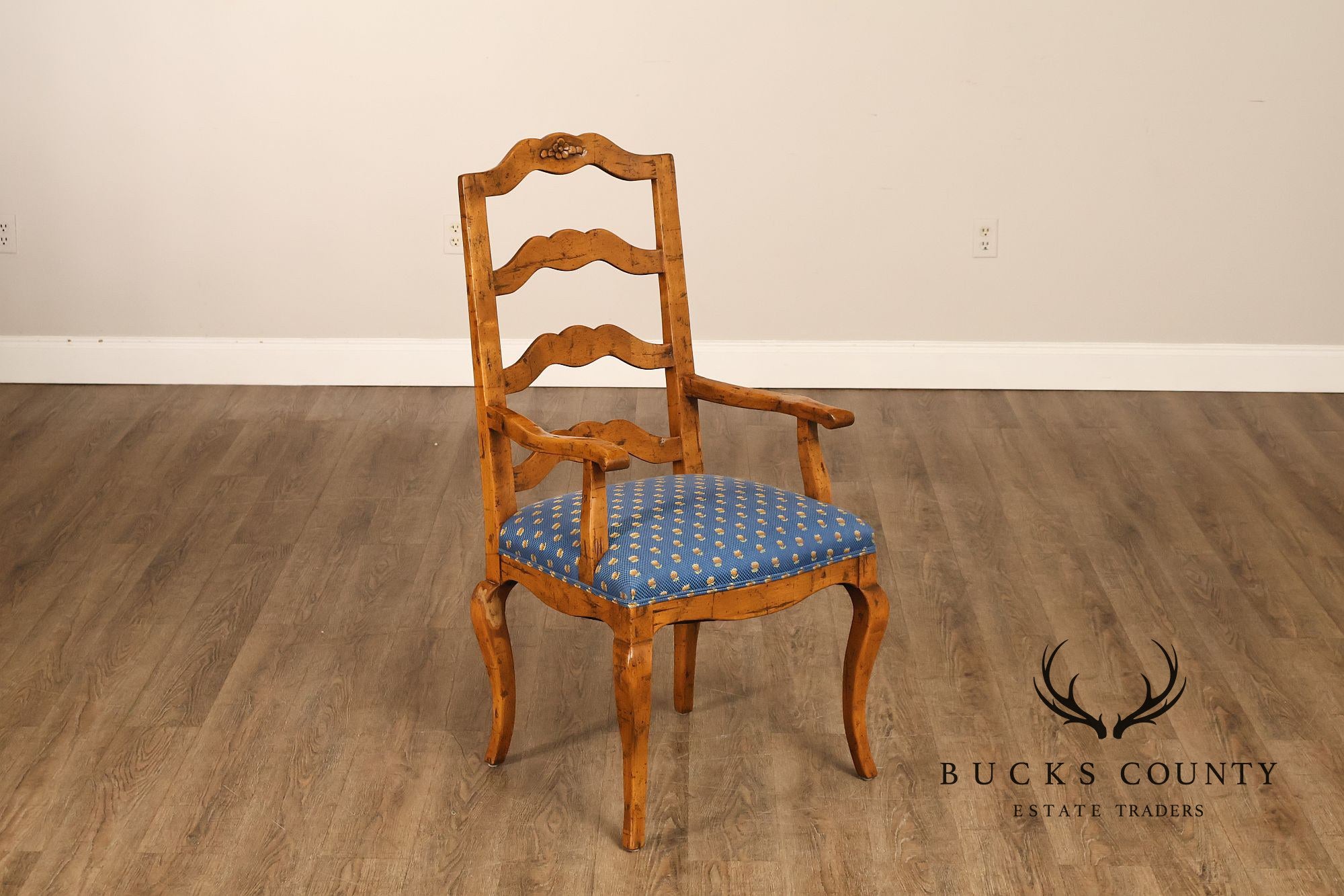 Guy Chaddock Set Of Twelve Basque Hickory Ladder Back Dining Chairs