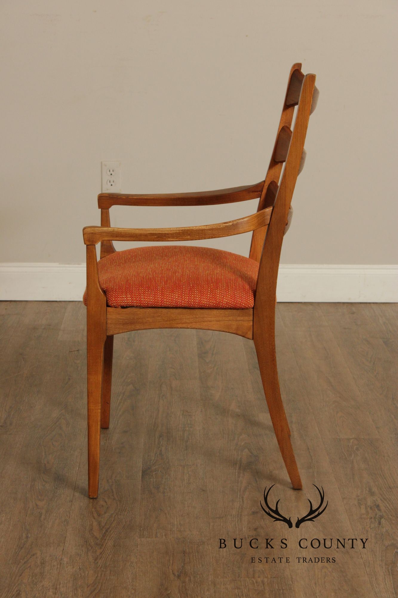 Lane 'Rhythm' Set of Six Mid Century Walnut Dining Chairs