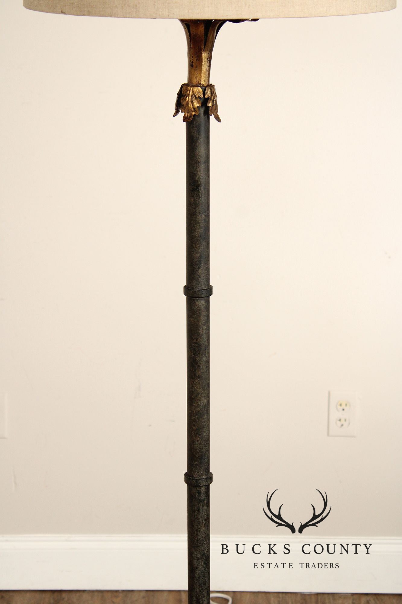 Aidan Gray 'Marshal' Forged Iron Floor Lamp