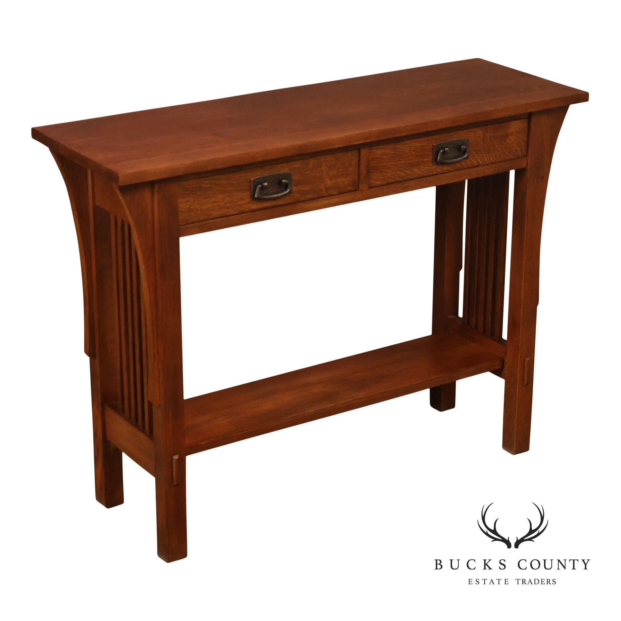 Stickley Mission Collection Oak Console Table