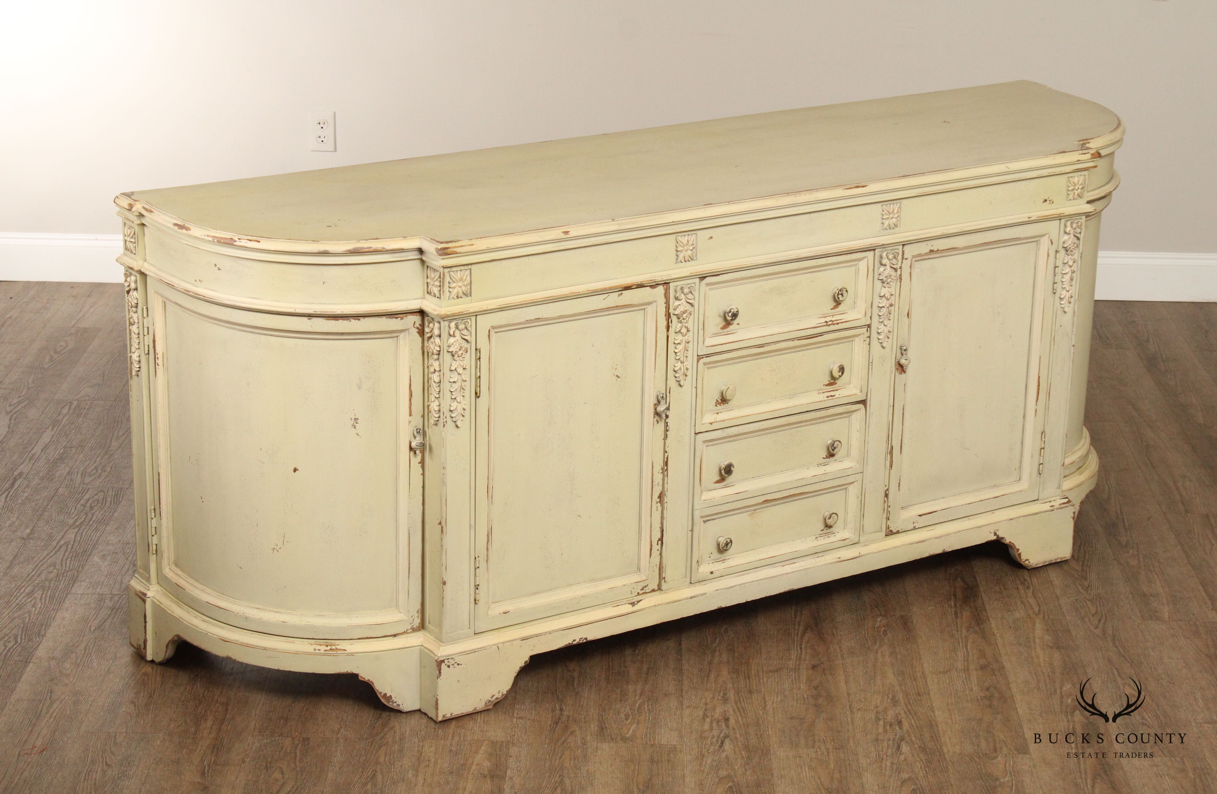 Habersham Plantation French Style Distress Painted 'Pompeii' Sideboard