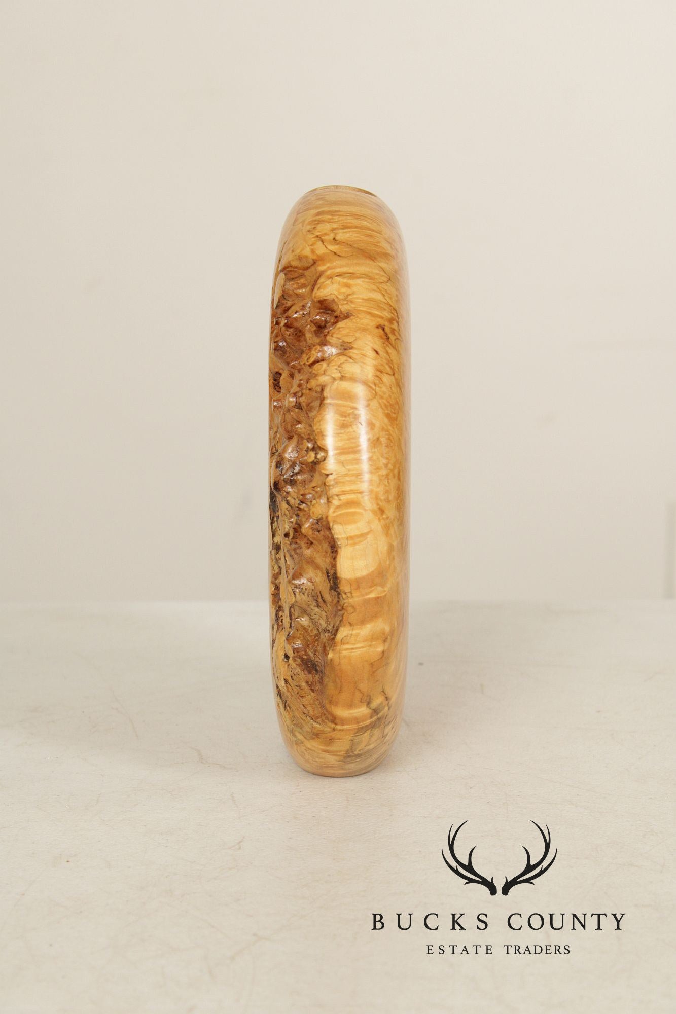 Warren Vienneau Studio Crafted Maple Burl Vase