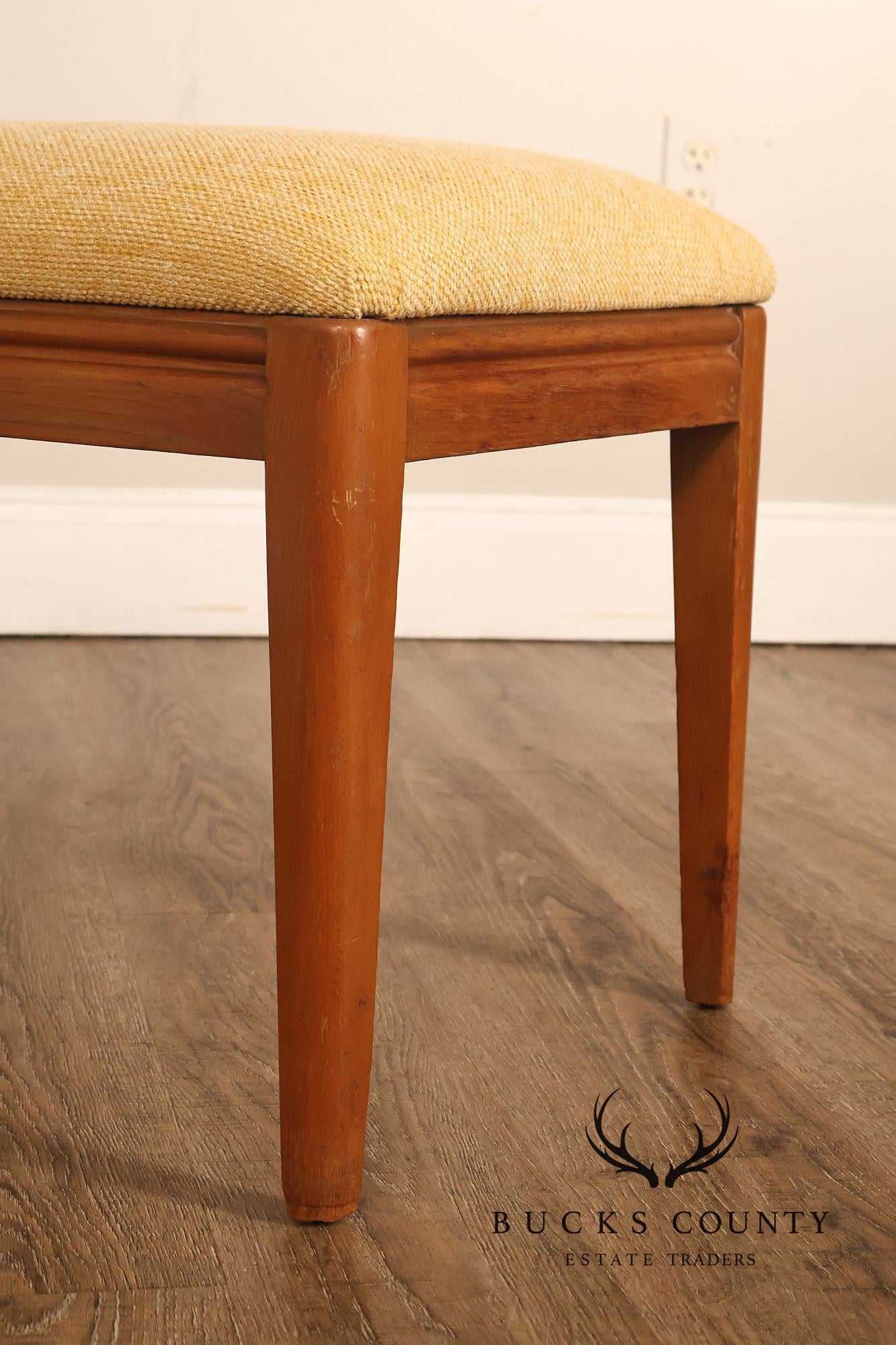 Mid Century Modern Upholstered Vanity Bench