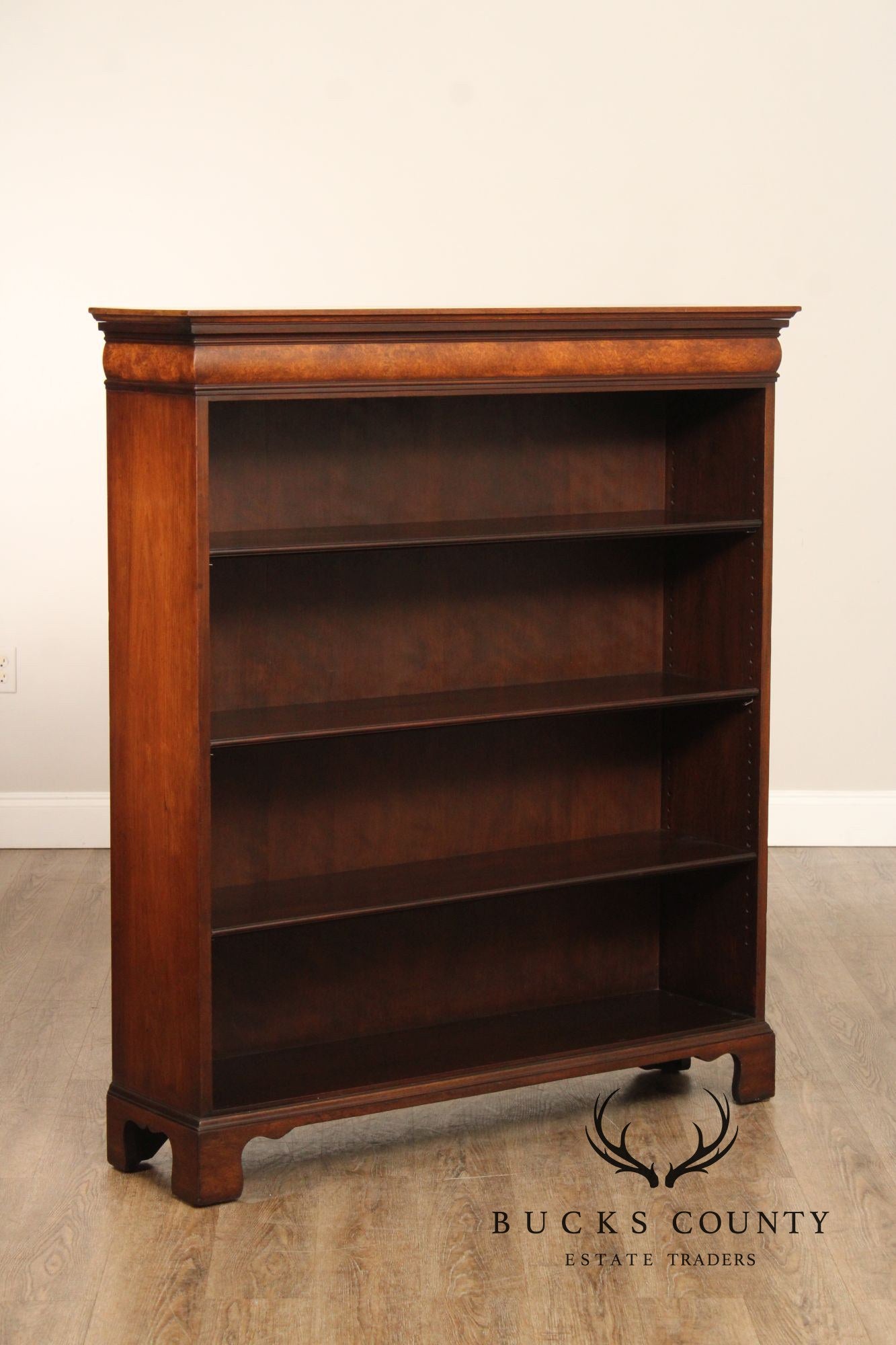 Schmieg & Kotzian Vintage Walnut Open Bookcase