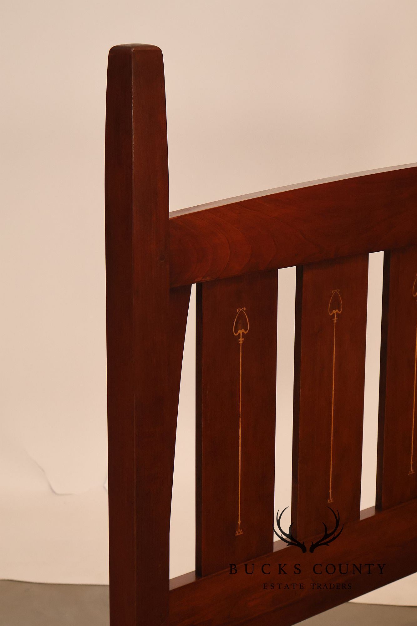 Stickley Harvey Ellis Inlaid Cherry Queen Bed