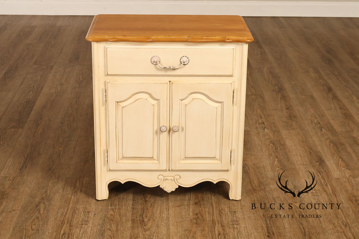 Ethan Allen 'Country French' Cream Painted Nightstand