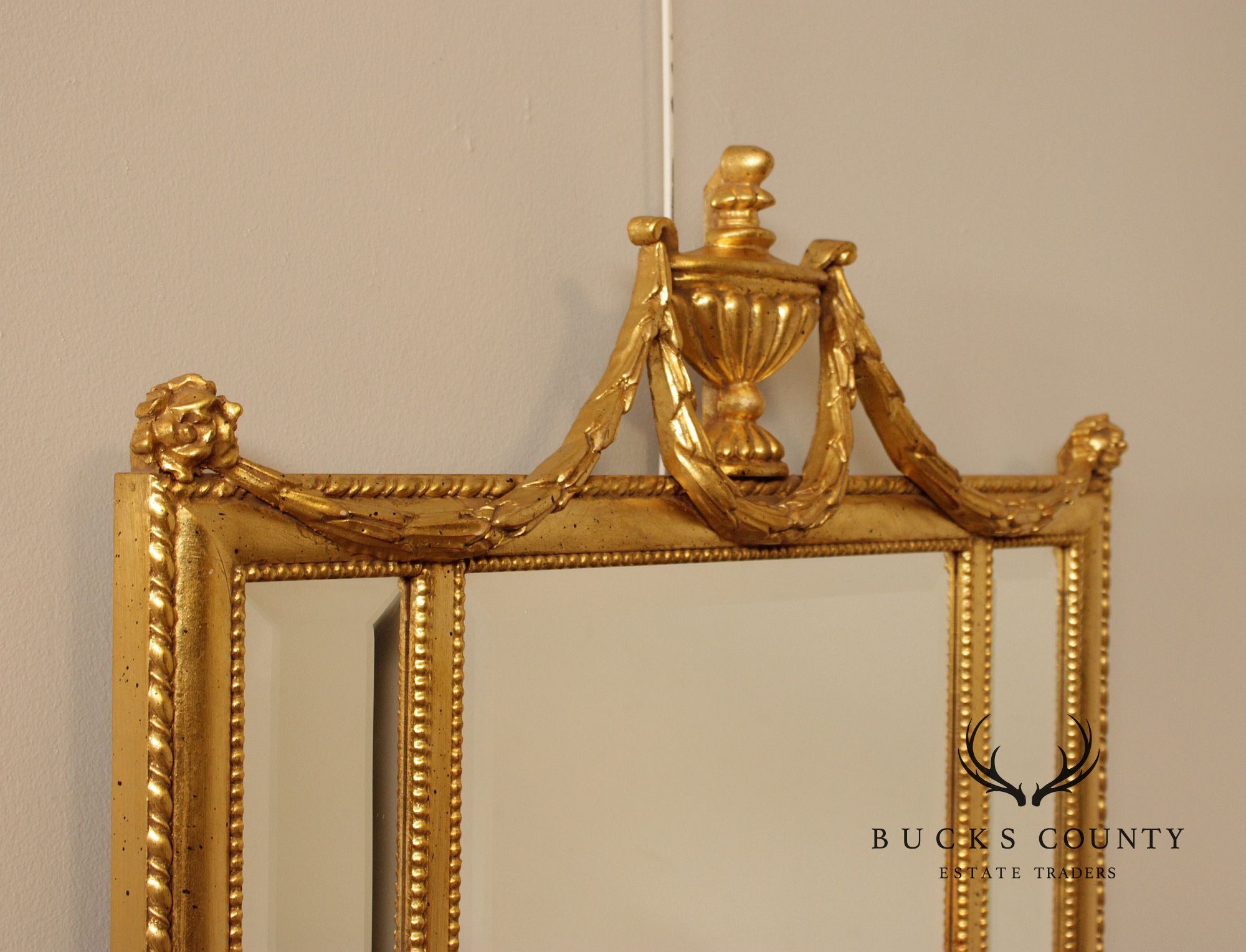 Ethan Allen Georgian Style Giltwood Mirror