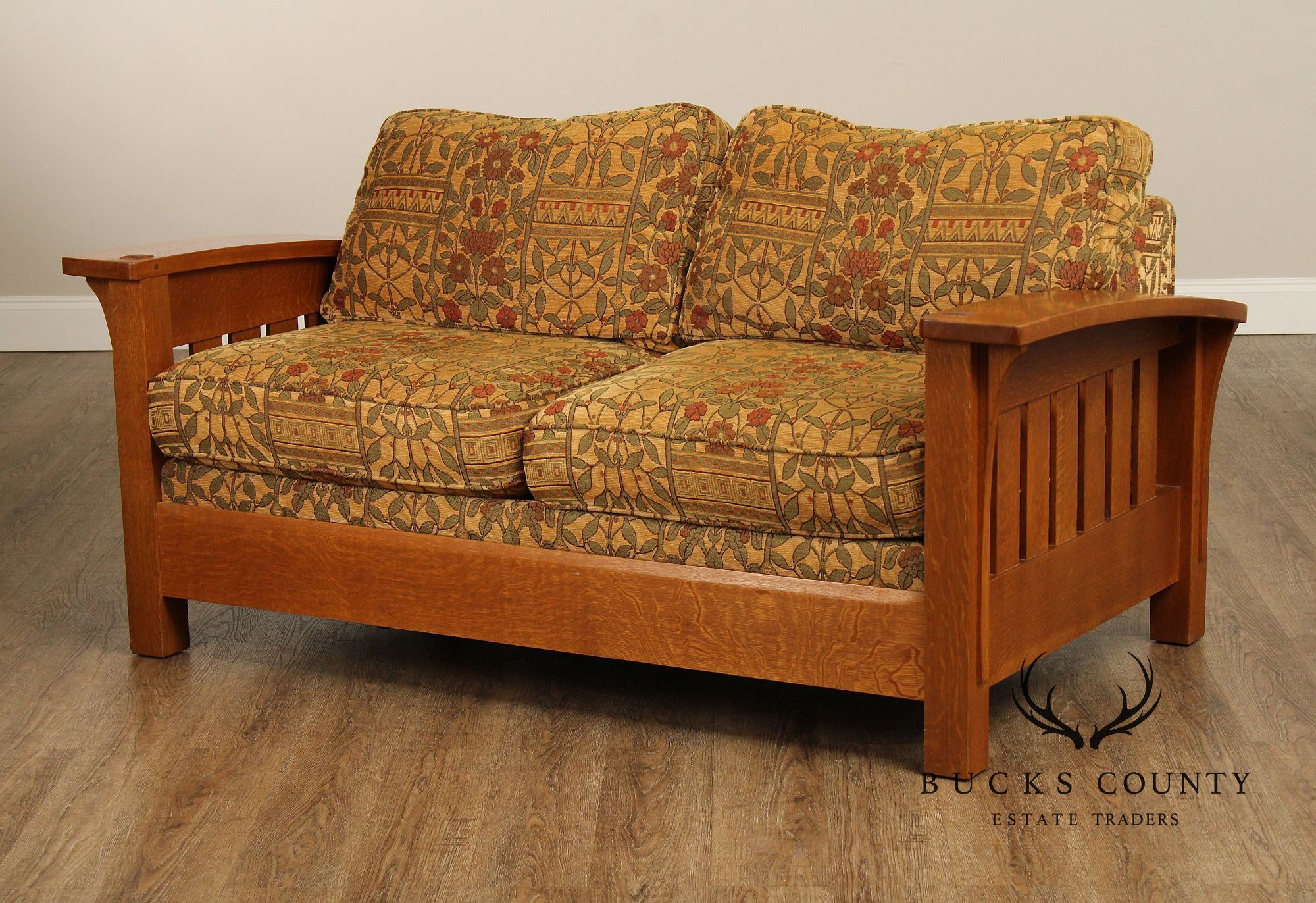 Stickley Mission Collection Oak Orchard Street Sofa Settee