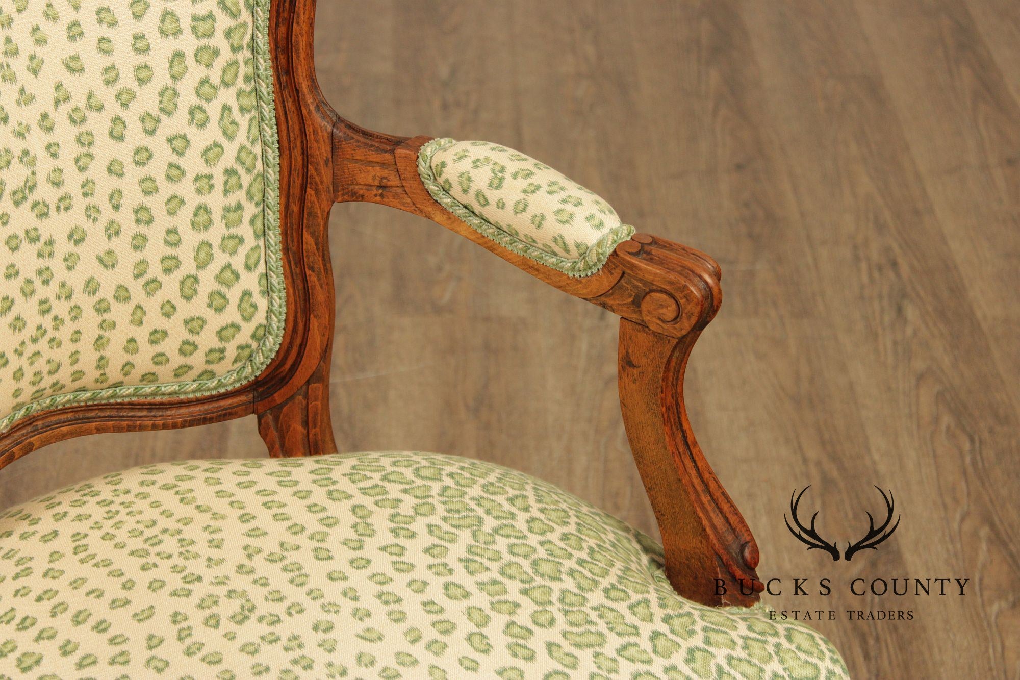 French Louis XV Style Pair of Fauteuil Armchairs