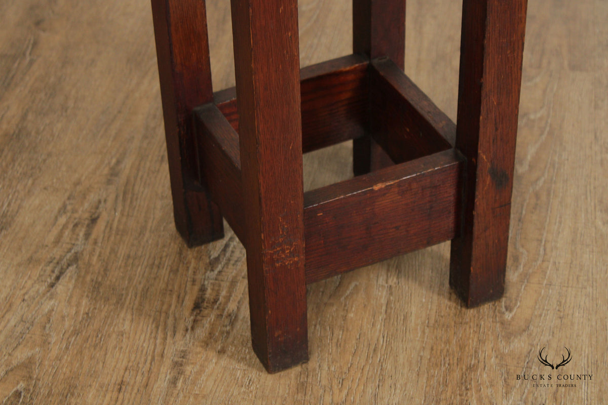 Antique Mission Oak Umbrella Stand