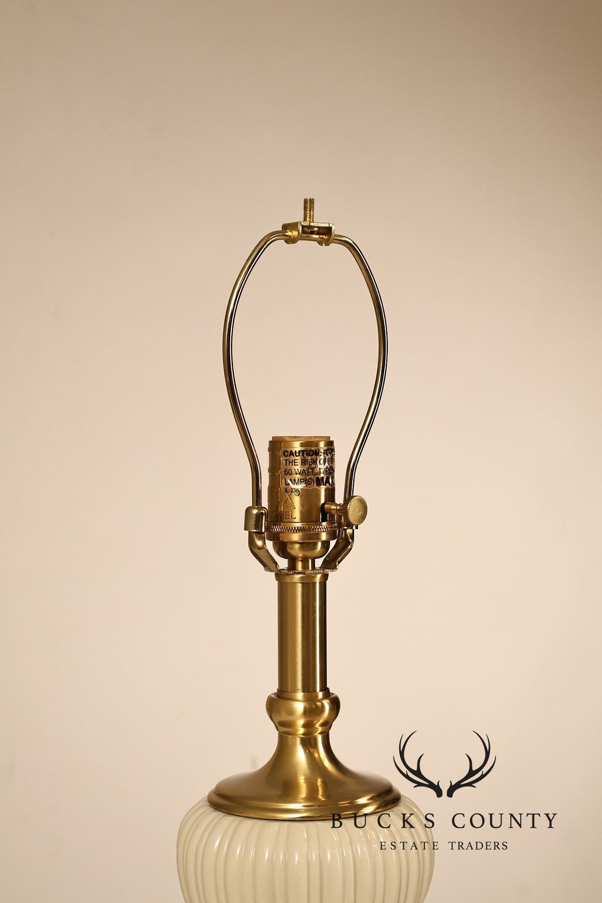 Quoizel Lenox Porcelain and Brass Urn Form Table Lamp