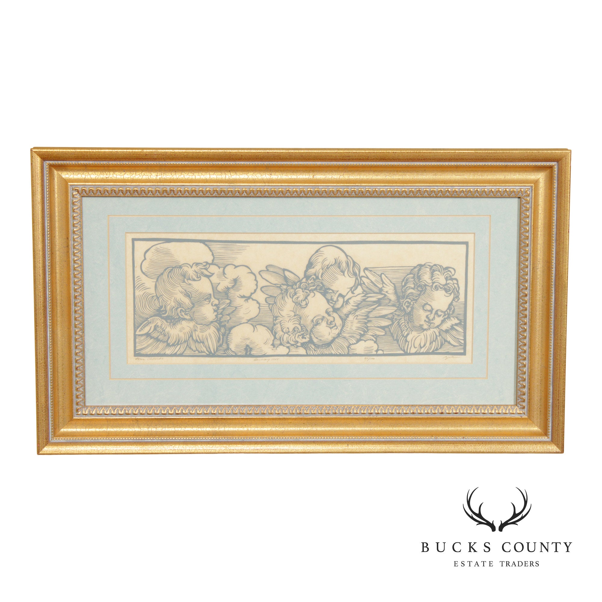 Allen Bjorkman Renaissance Style Print, 'Four Cherubs'