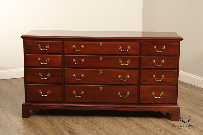 Link Taylor Chippendale Style Solid Mahogany Triple Dresser