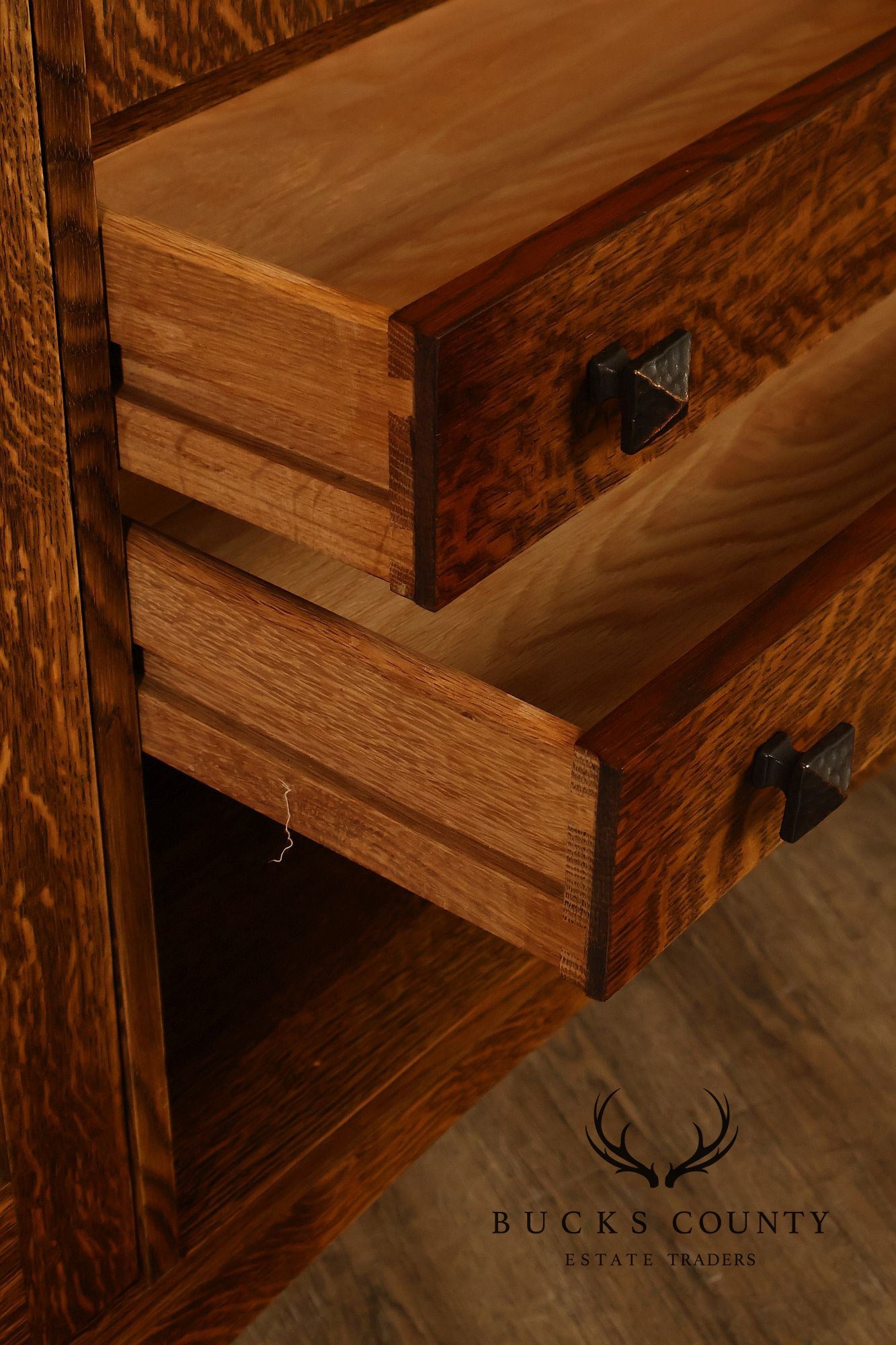 Stickley Harvey Ellis Mission Collection Oak Fall Front Secretary Bookcase