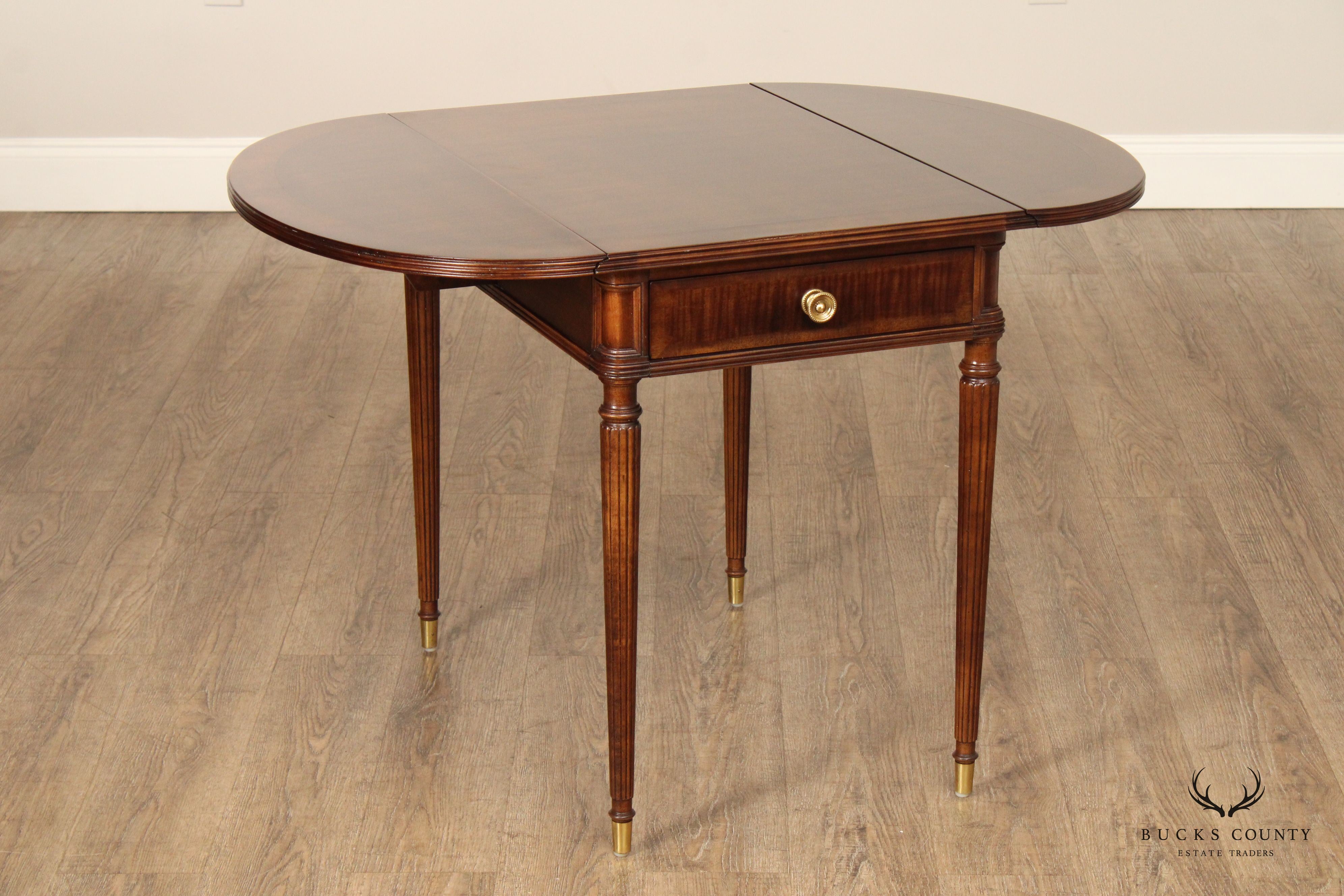 Henredon Federal Style Drop-Leaf Pembroke Table