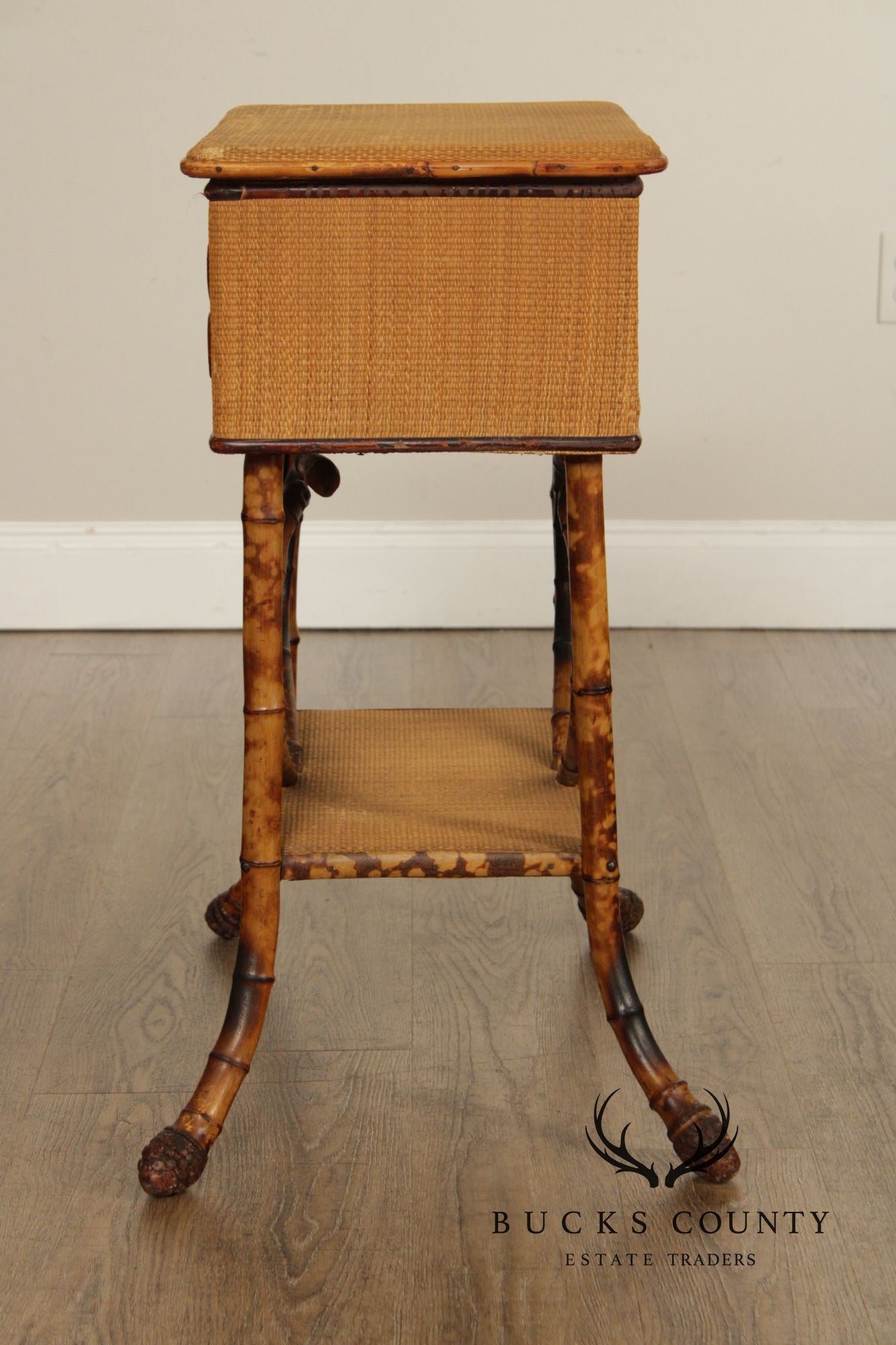 Vintage English Bamboo Sewing Stand