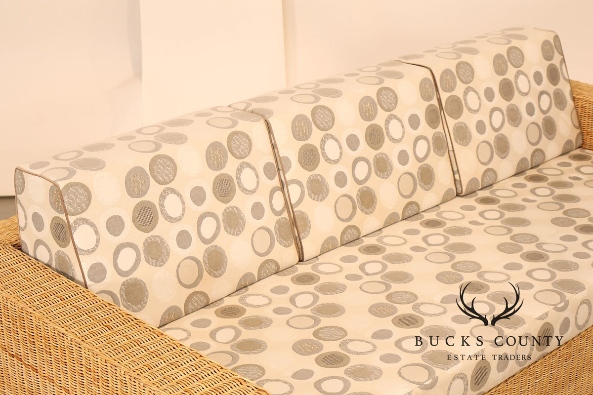 Gunther Lambert Wicker Sofa