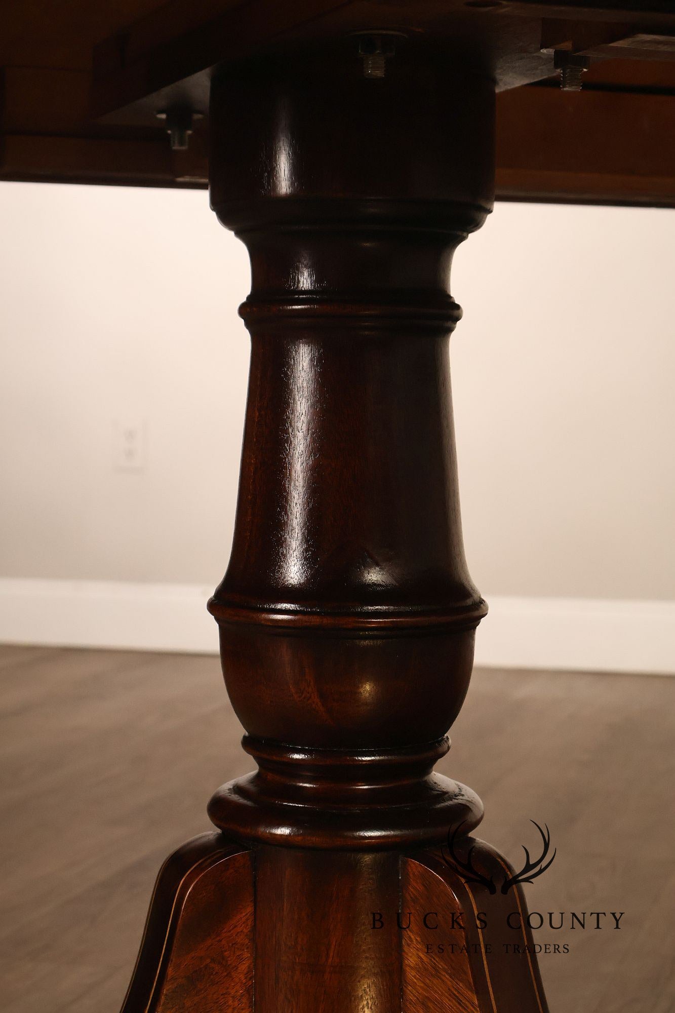 Federal Style Double Pedestal Mahogany Dining Table