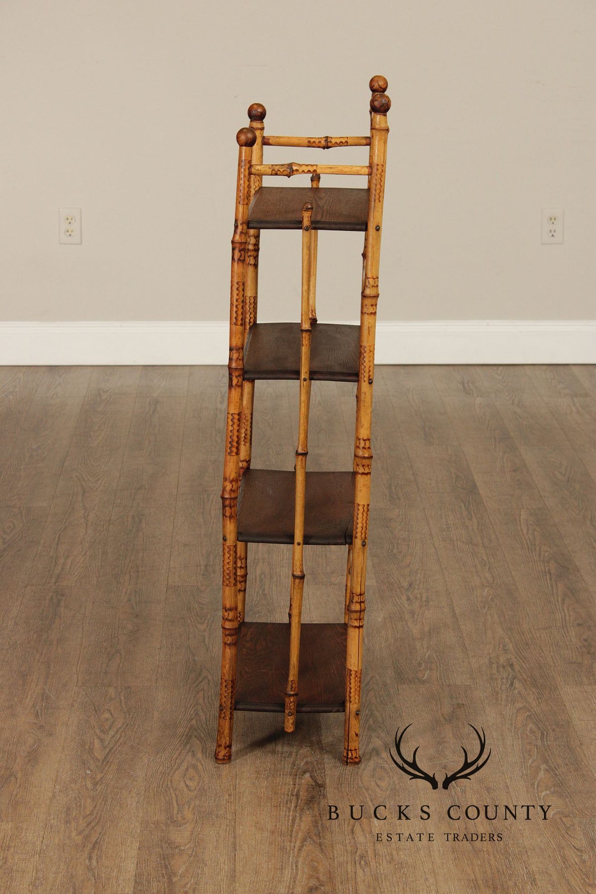 Antique Aesthetic Movement Bamboo Etagere