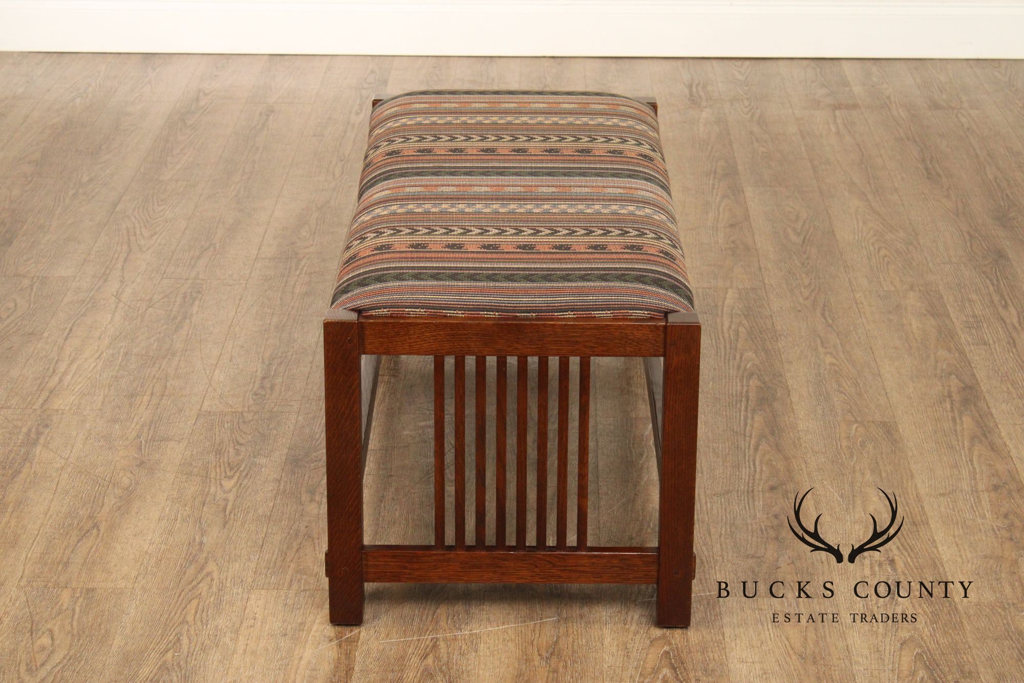 Stickley Mission Collection Oak Bench