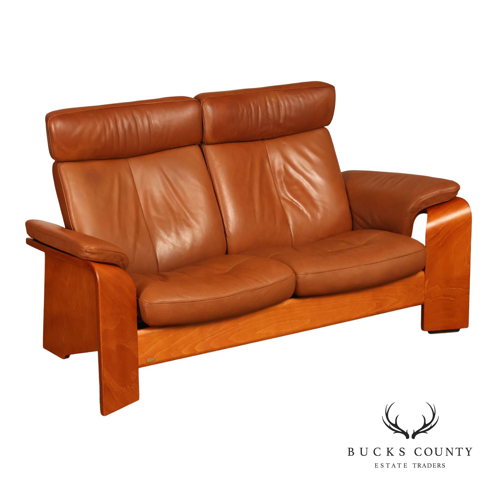 Ekornes Stressless Pegasus Leather Loveseat