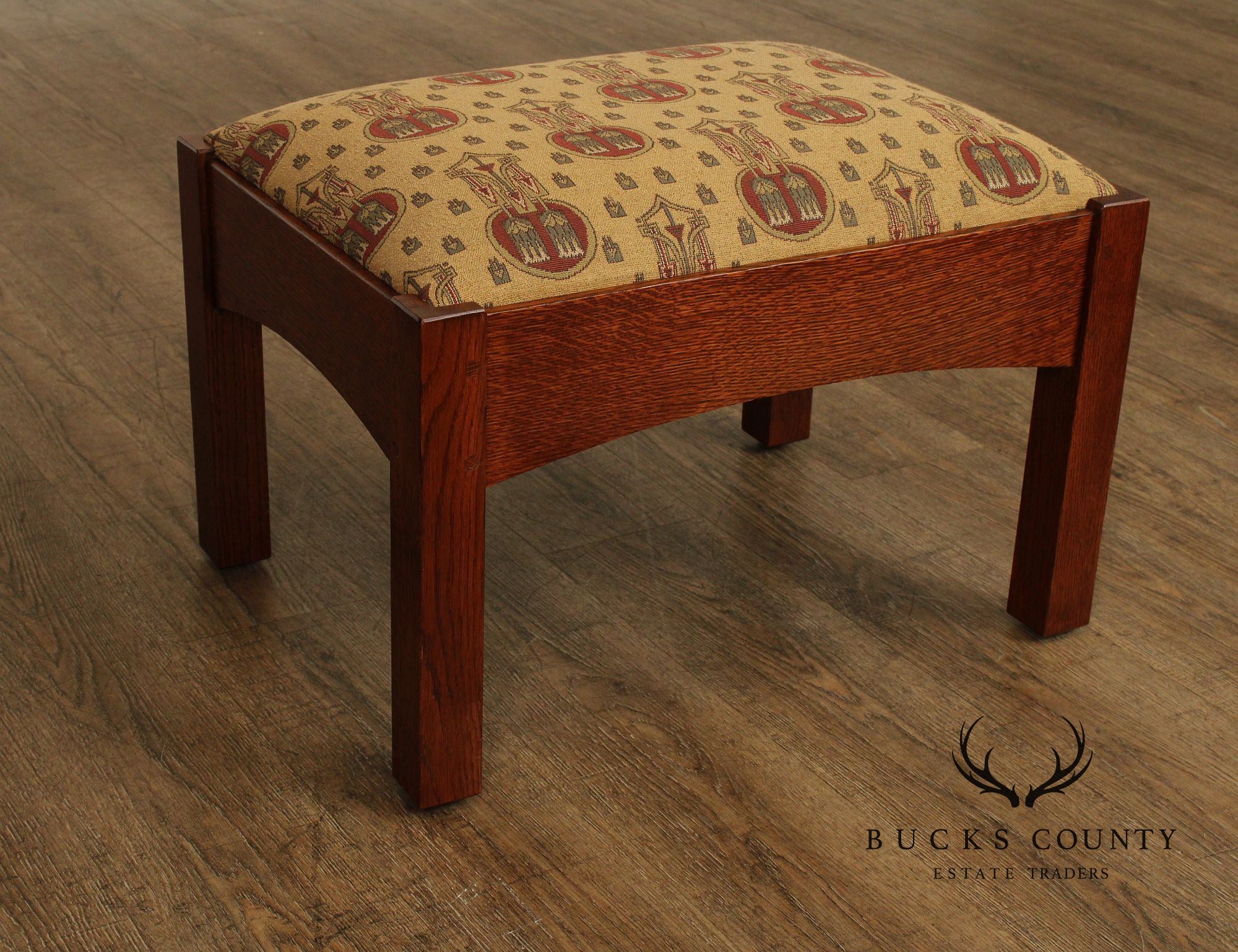 Stickley Mission Collection Oak Footstool