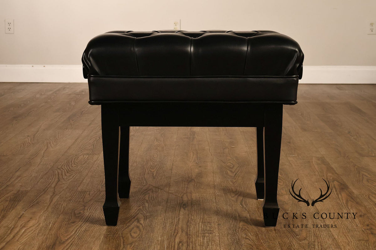 Steinway & Sons Model 1098 Ebonized Upright Piano With Bench