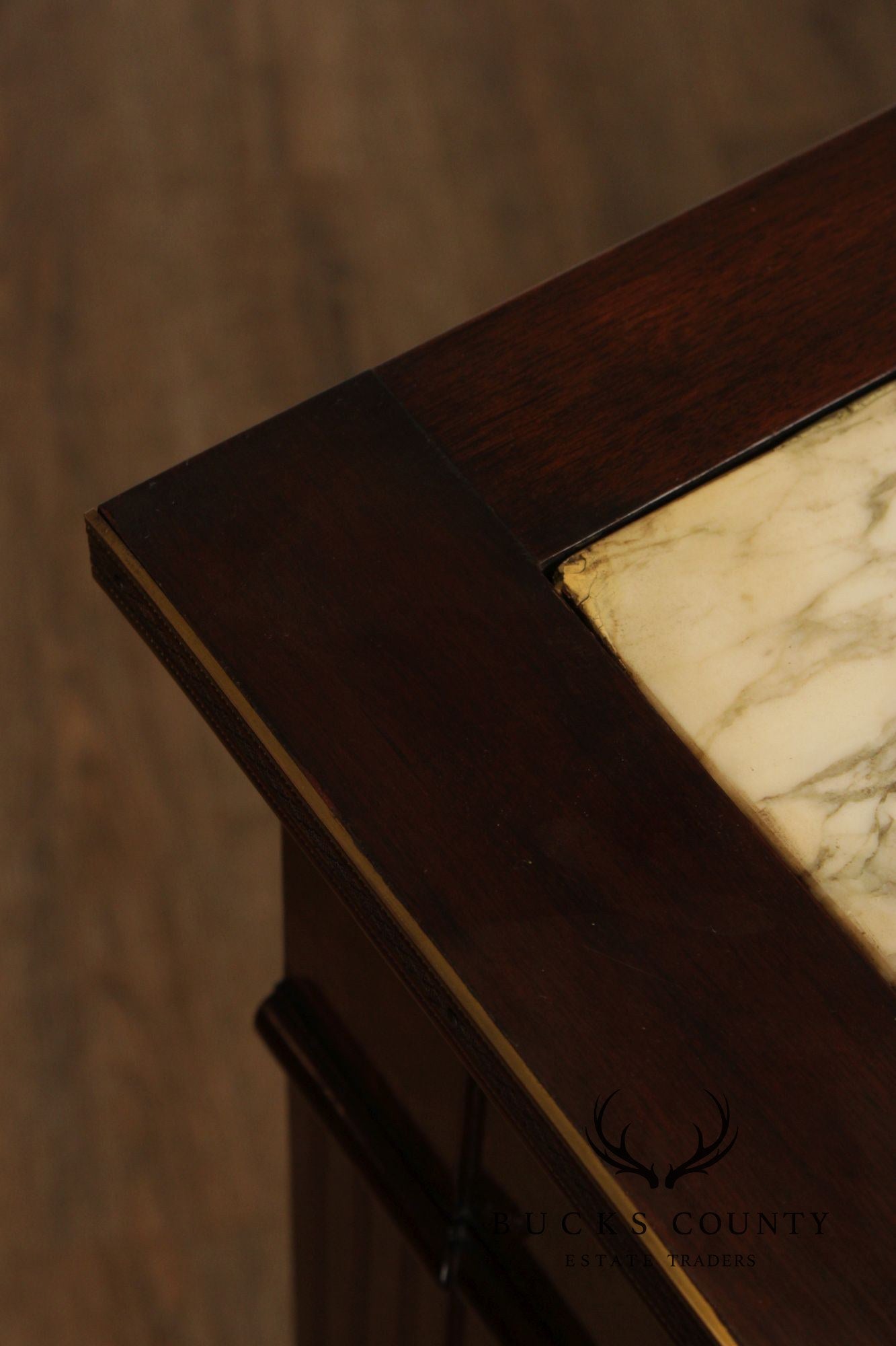 French Louis XVI Style Marble Top Chest of Drawers