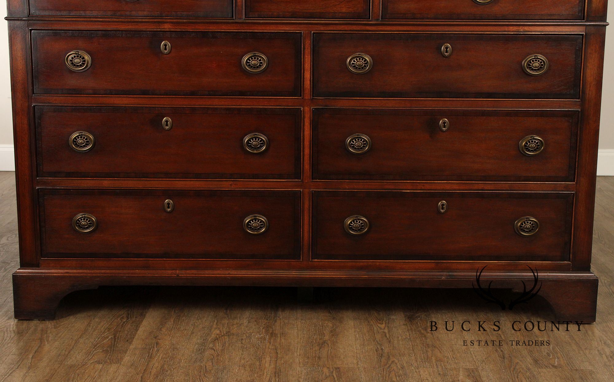 Henredon Georgian Style Mahogany Double Chest