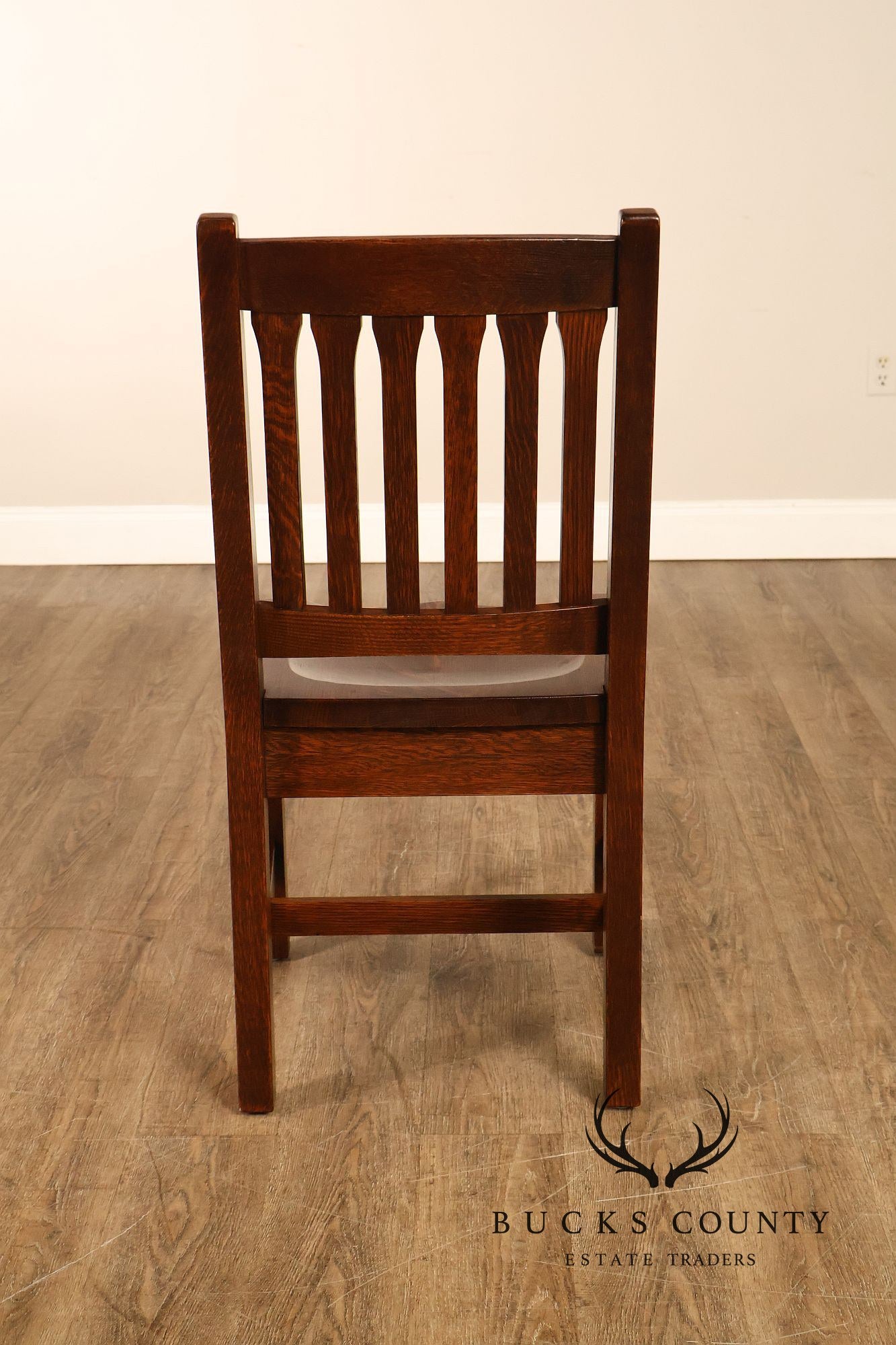 Stickley Mission Collection Set of Six Cottage Oak Dining Chairs