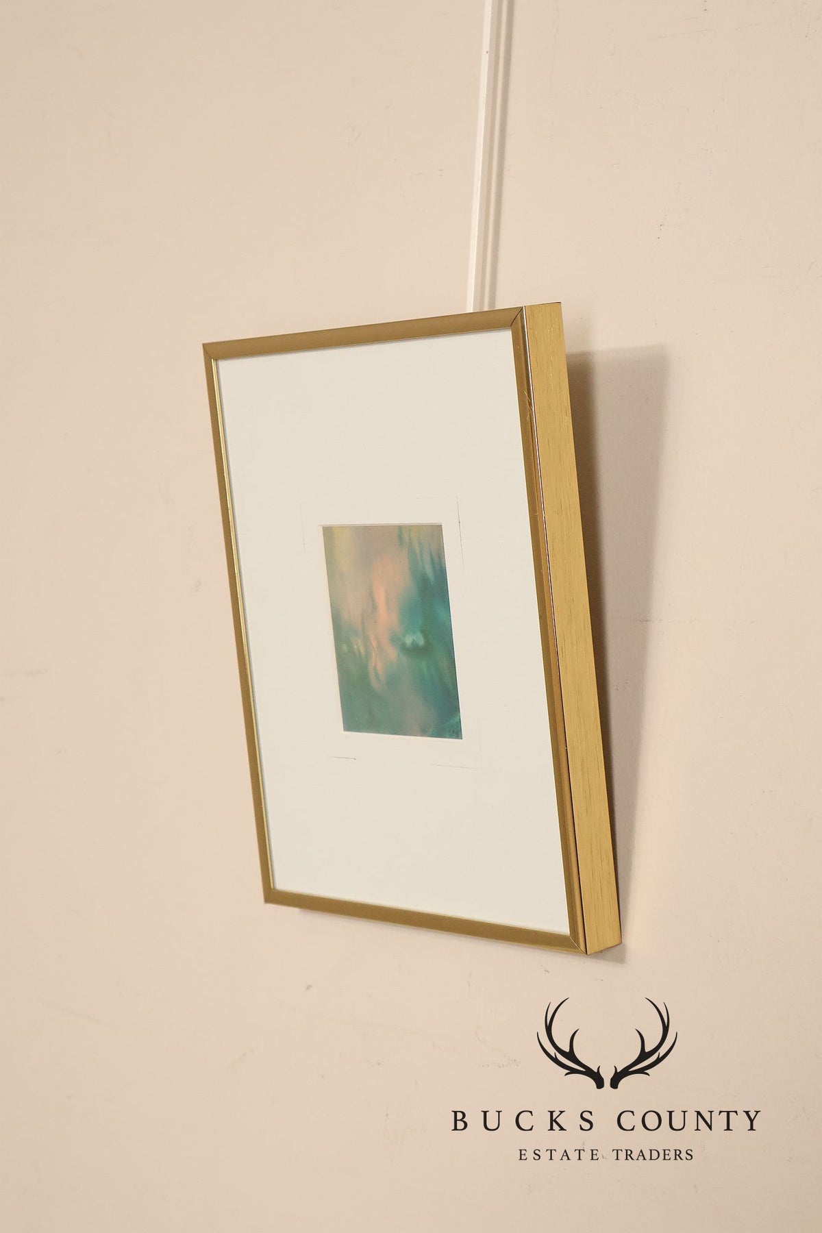 Suzanne Marinell Pair of Melted Wax Abstract Paintings
