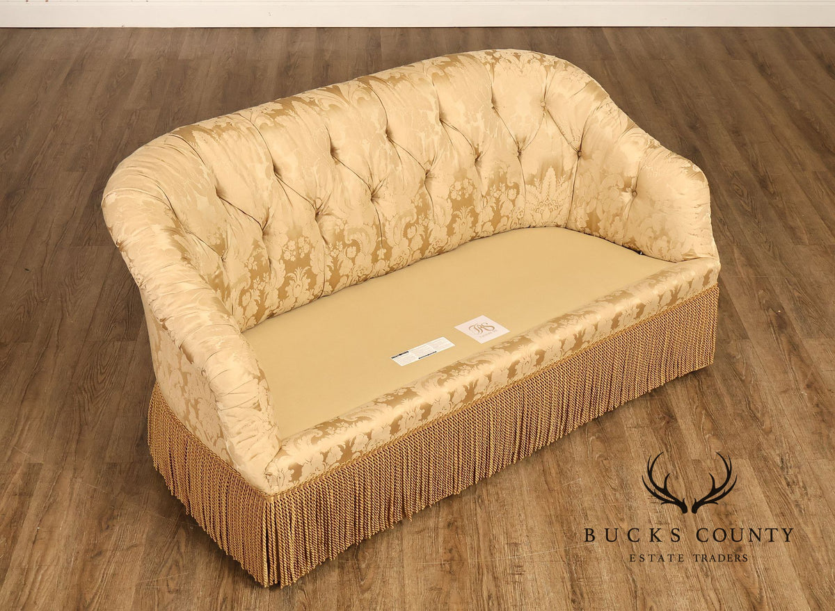 TRS Furniture Button-Tufted Upholstered Sofa