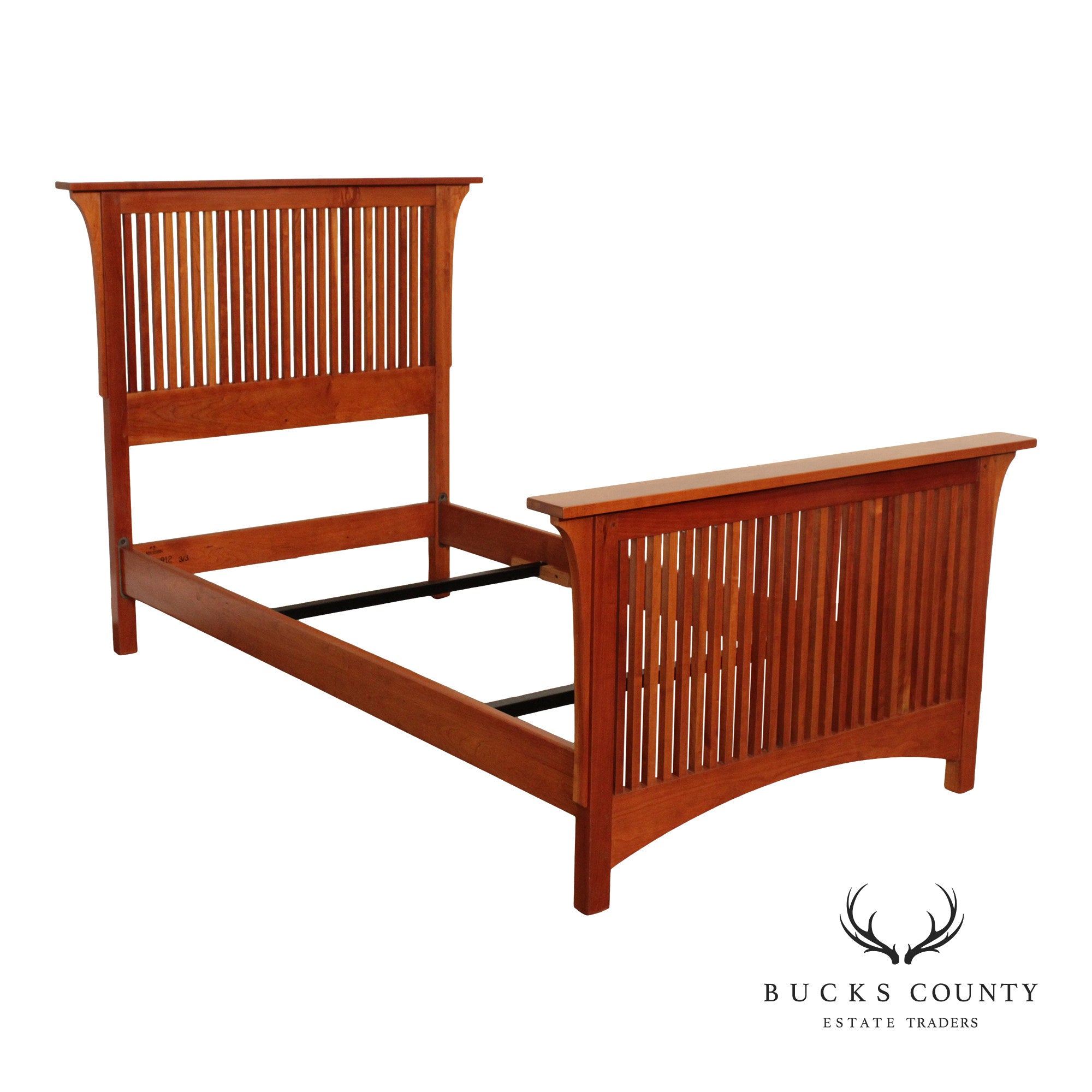 Stickley Mission Collection Cherry Twin-Size Spindle Bed