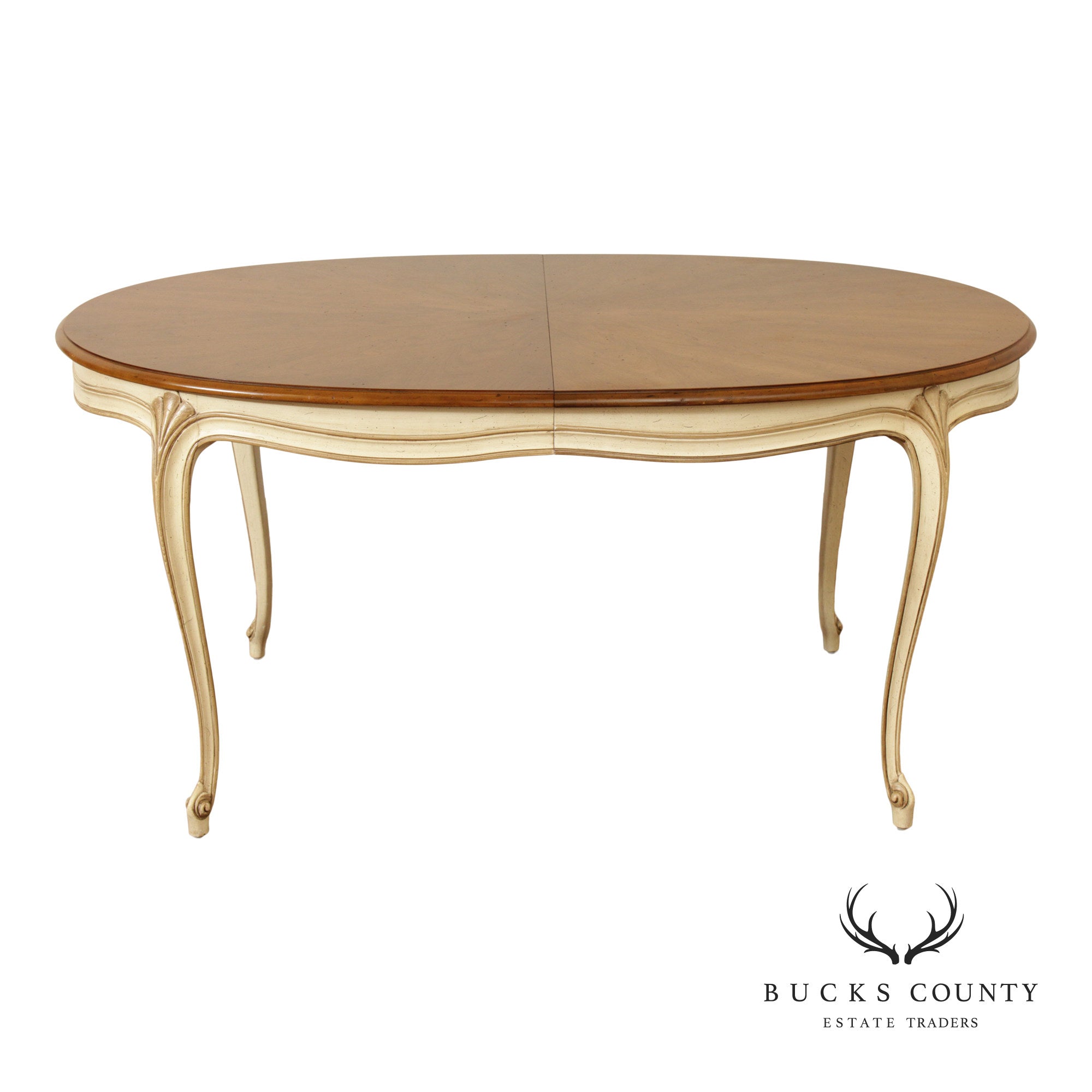 Henredon French Provincial Style Expandable Dining Table