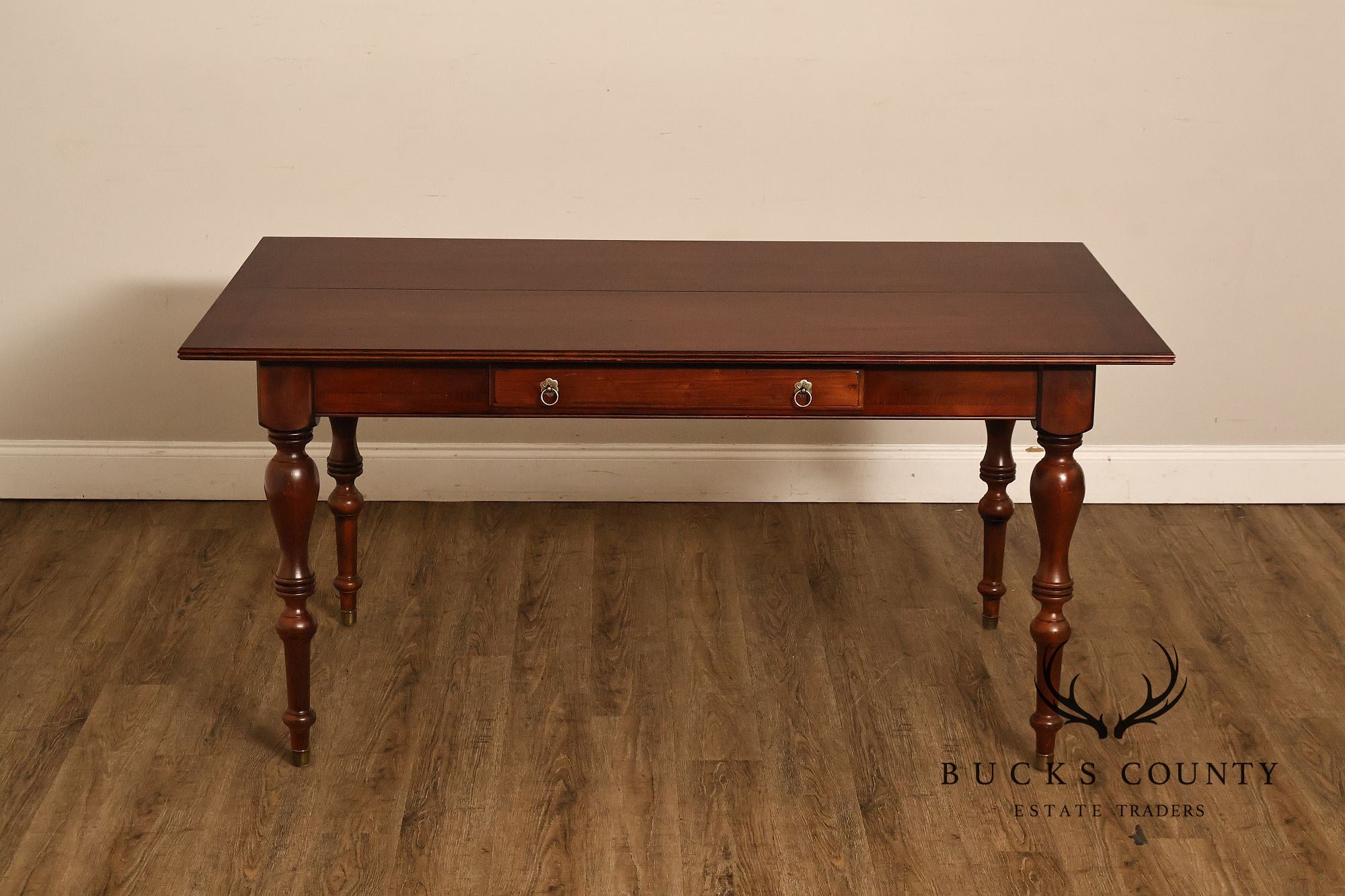 Ethan Allen British Classics Cherry Flip Top Console Dining Table