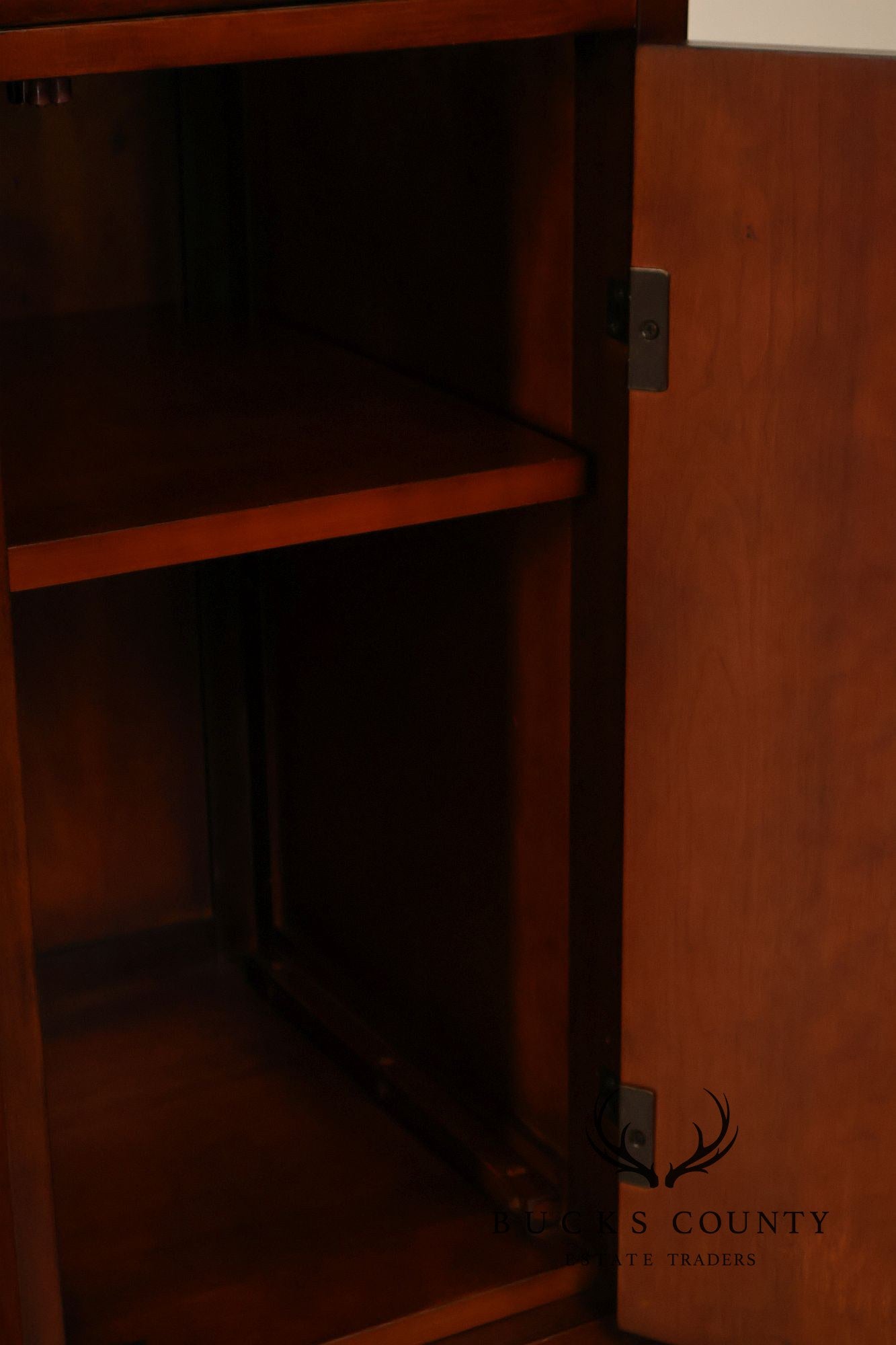 Traditional Home Bar With Wine Storage And Two Bar Stools