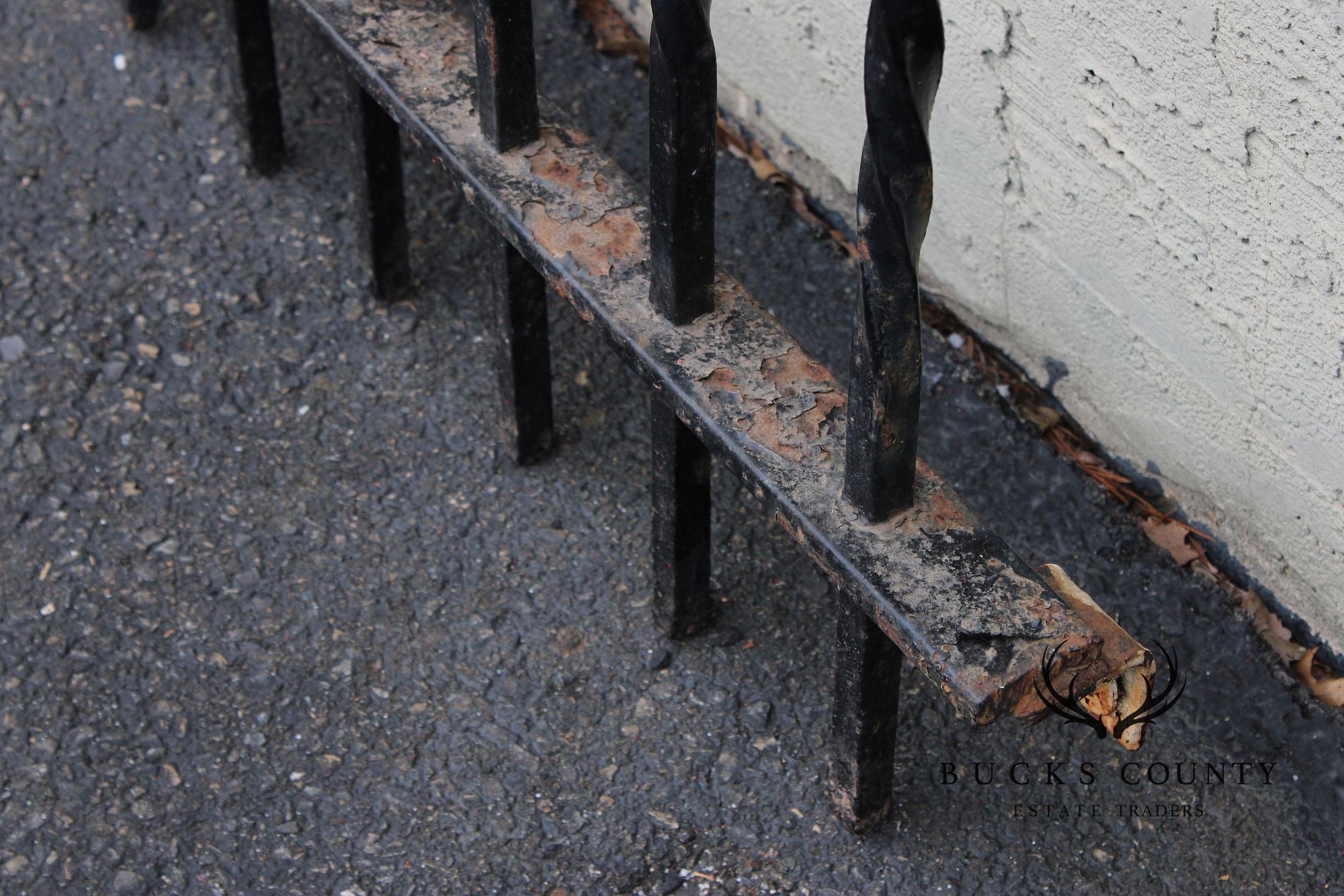 Hand Forged Set of Three Wrought Iron Window Grates