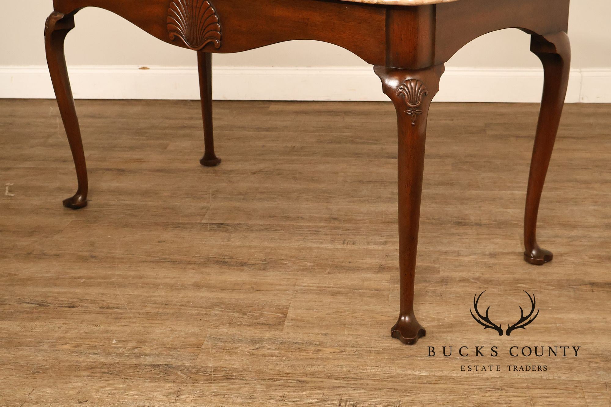 Kittinger Colonial Williamsburg Marble Top Mahogany Server