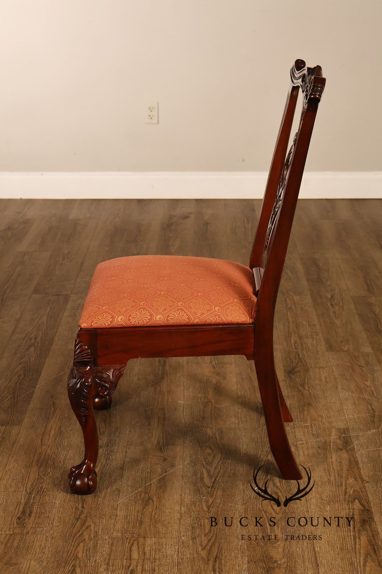 Henredon Chippendale Style Set of Six Mahogany Dining Chairs