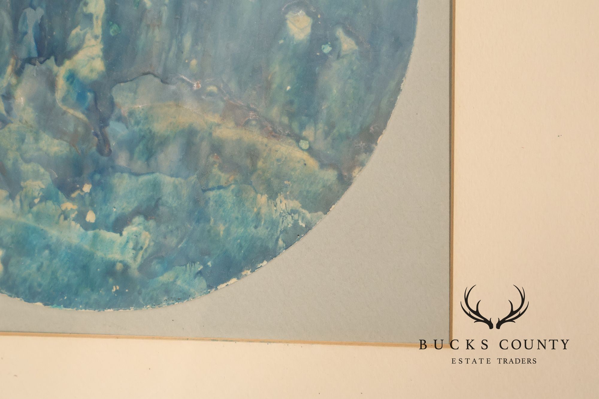 Suzanne Marinell Melted Wax Painting, 'The North Wind and The Ice Maiden'