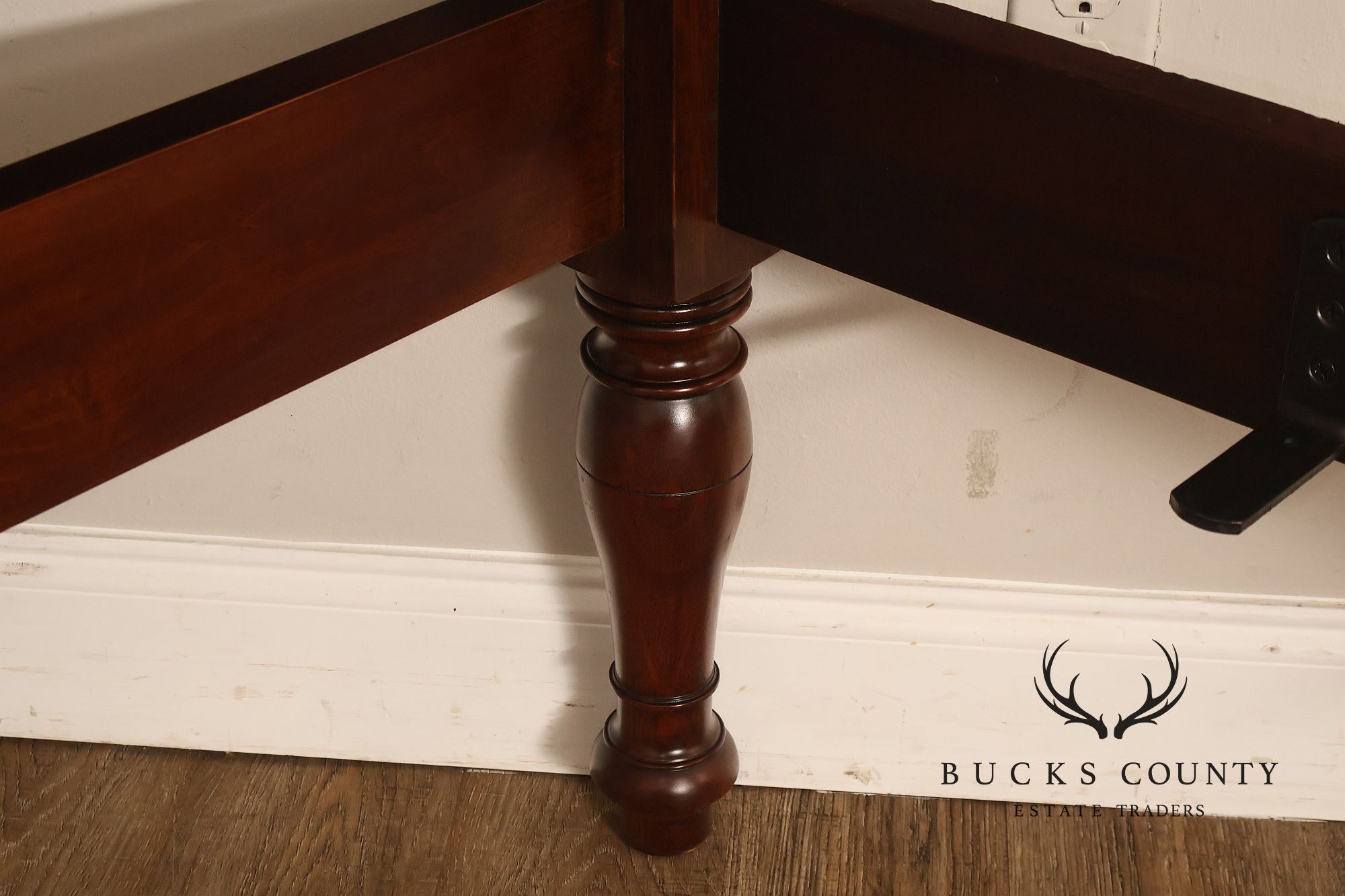 Henkel Harris Carved Mahogany Queen Poster Bed