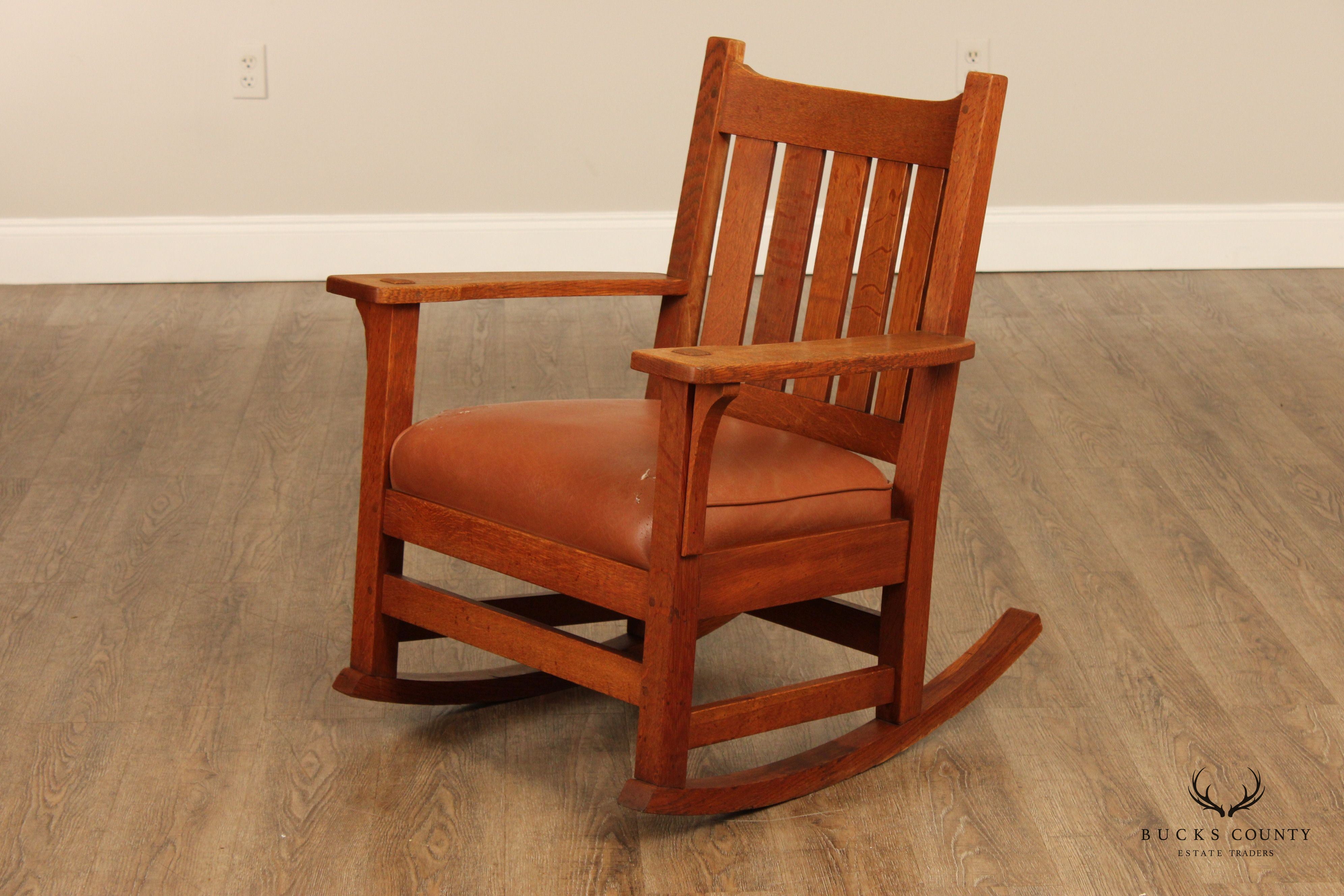 L. & J.G. Stickley Antique Mission Oak Rocker